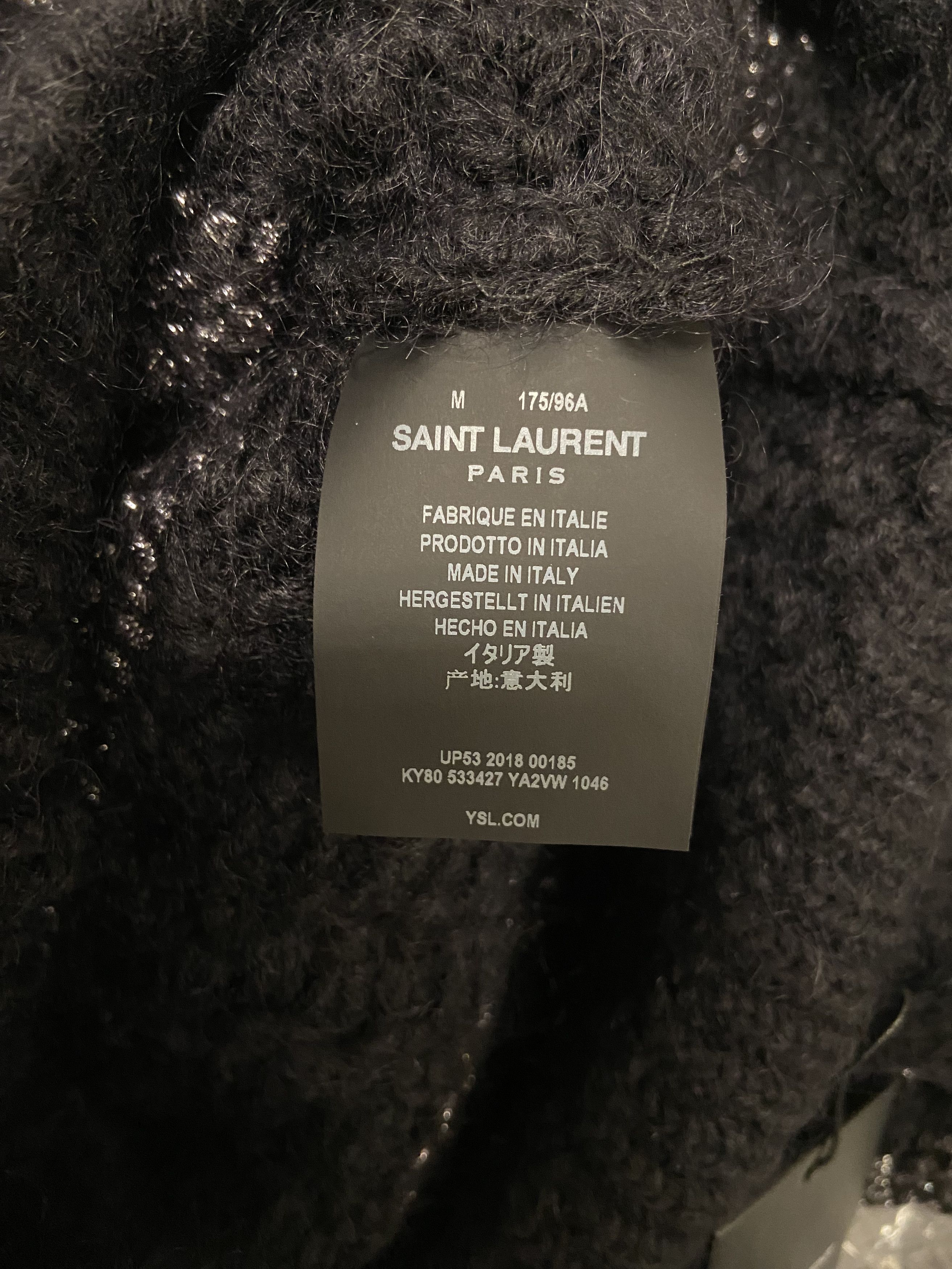 Saint Laurent Paris Saint Laurent Wool Mohair Roll Neck Knit Size US M / EU 48-50 / 2 - 10 Thumbnail