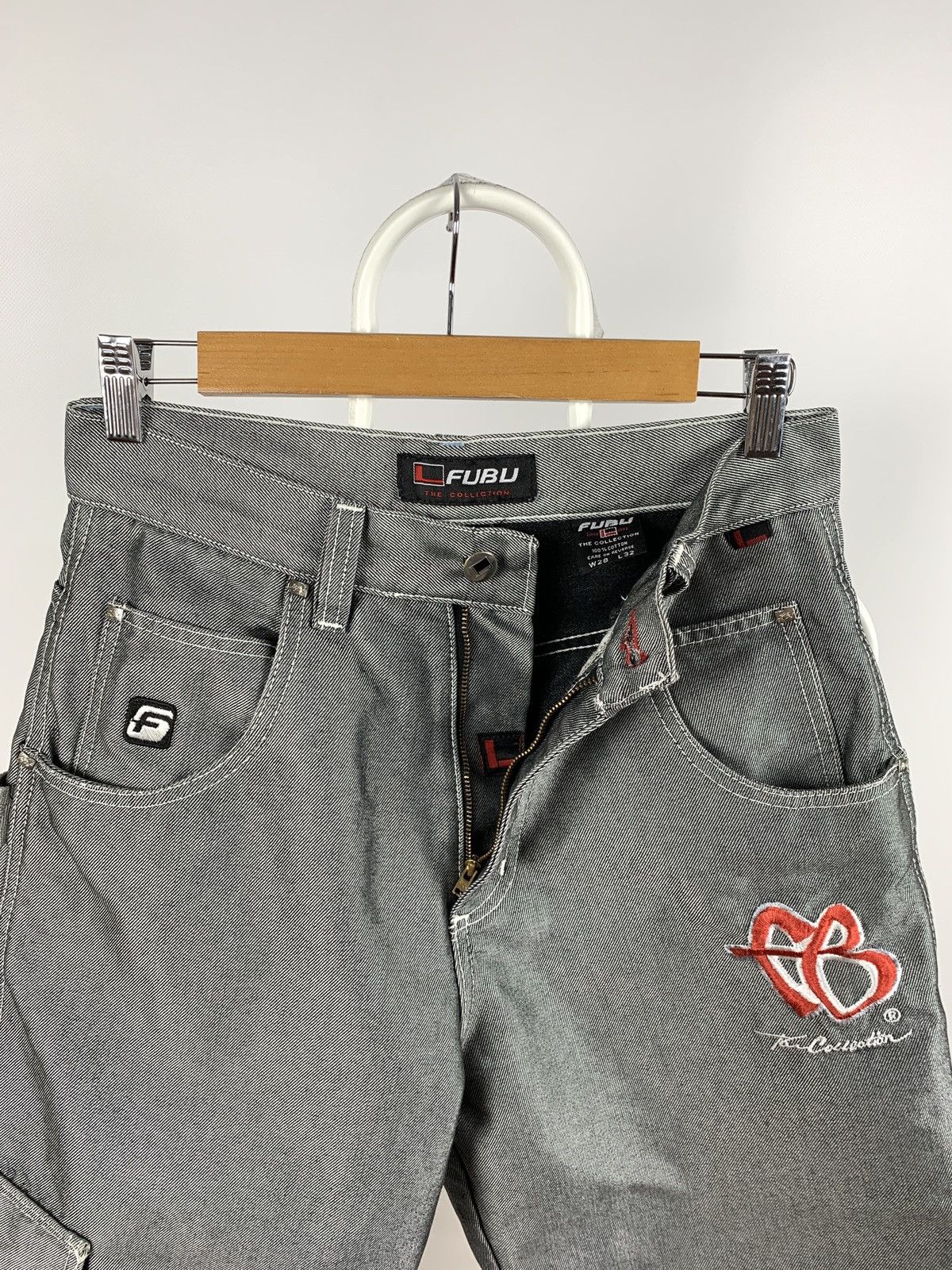 Fubu Vintage Fubu Cargo Grey Shorts Rap Style Size US 28 / EU 44 - 13 Thumbnail