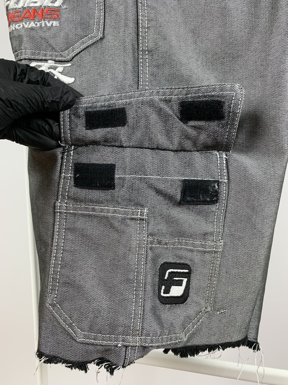 Fubu Vintage Fubu Cargo Grey Shorts Rap Style Size US 28 / EU 44 - 17 Thumbnail