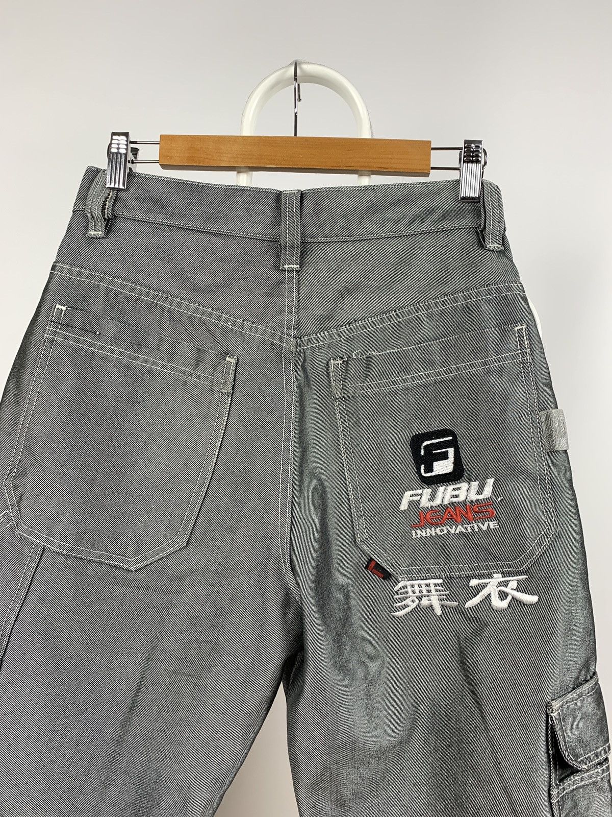 Fubu Vintage Fubu Cargo Grey Shorts Rap Style Size US 28 / EU 44 - 9 Thumbnail