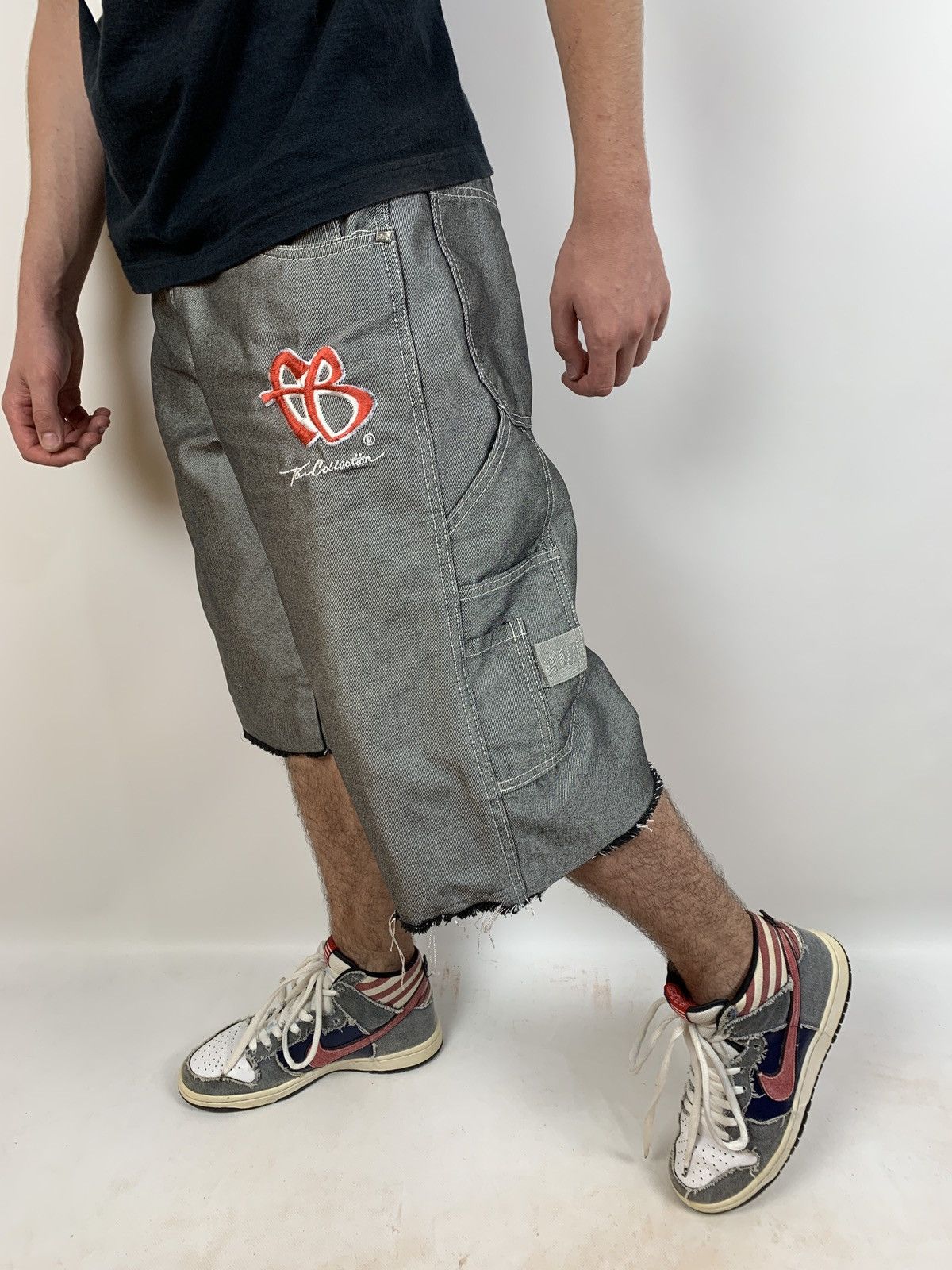 Fubu Vintage Fubu Cargo Grey Shorts Rap Style Size US 28 / EU 44 - 2 Thumbnail