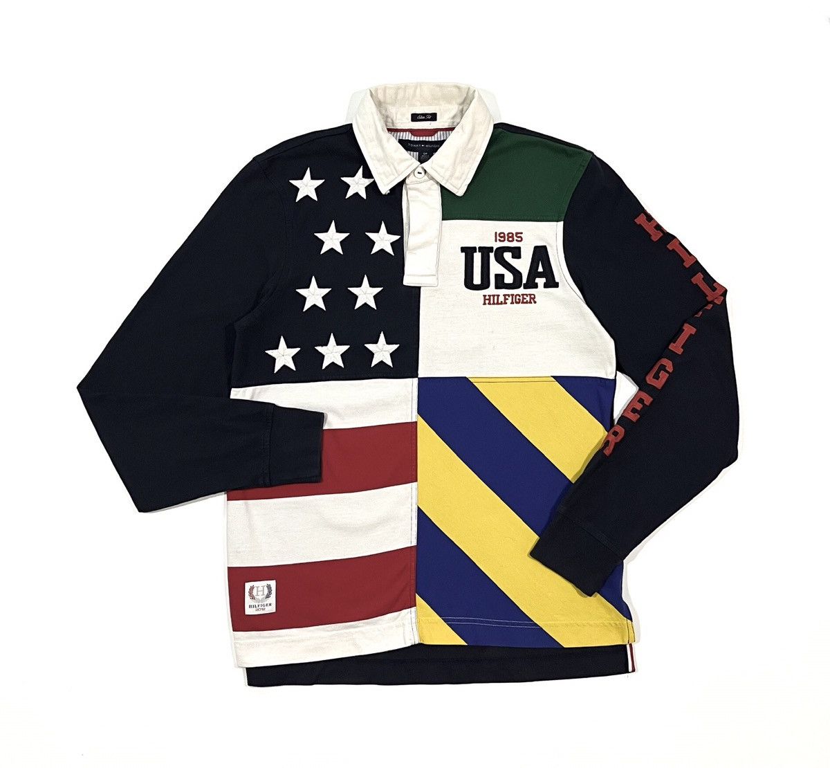 Tommy Hilfiger Tommy Hilfiger Rugby Polo Long Sleeve USA Mens Sz S Size US S / EU 44-46 / 1 - 1 Thumbnail
