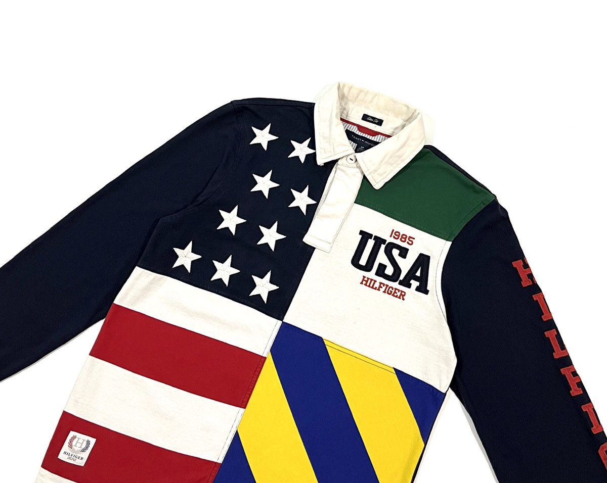 Tommy Hilfiger Tommy Hilfiger Rugby Polo Long Sleeve USA Mens Sz S Size US S / EU 44-46 / 1 - 3 Thumbnail