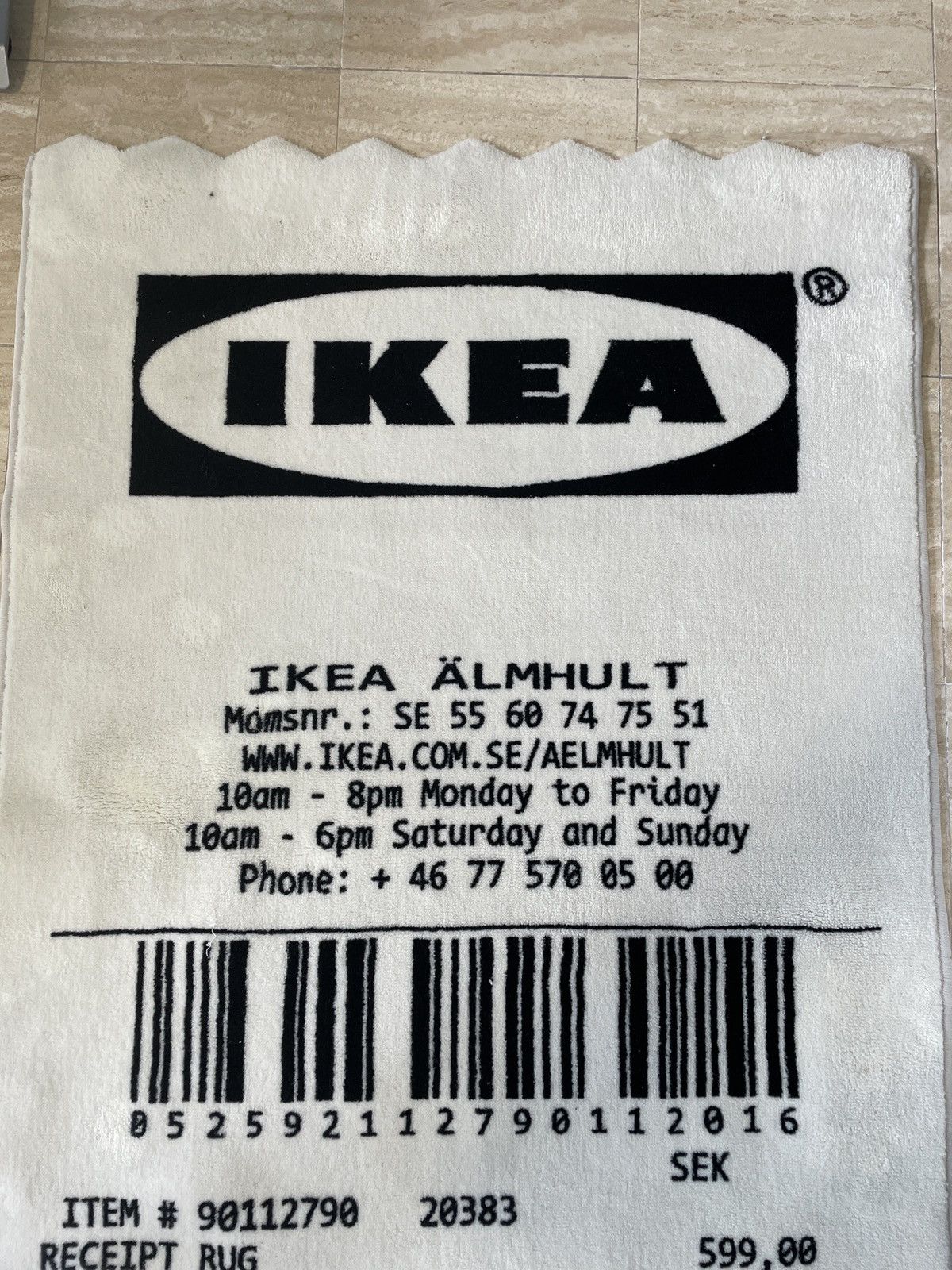 Ikea Virgil Abloh x IKEA MARKERAD “RECEIPT” Rug | Grailed