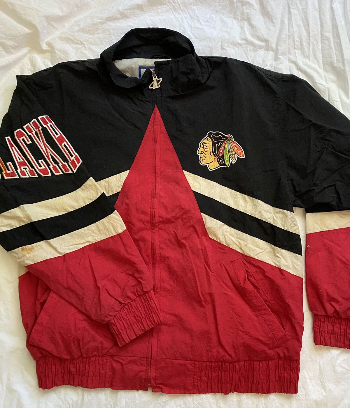 Vintage blackhawks jacket sales