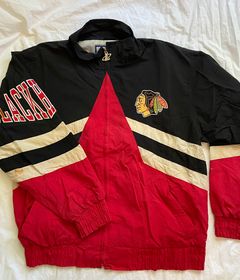 Vintage Chicago Blackhawks 70s Delong Bomber Jacket Red Nhl Hockey Coat  Men's