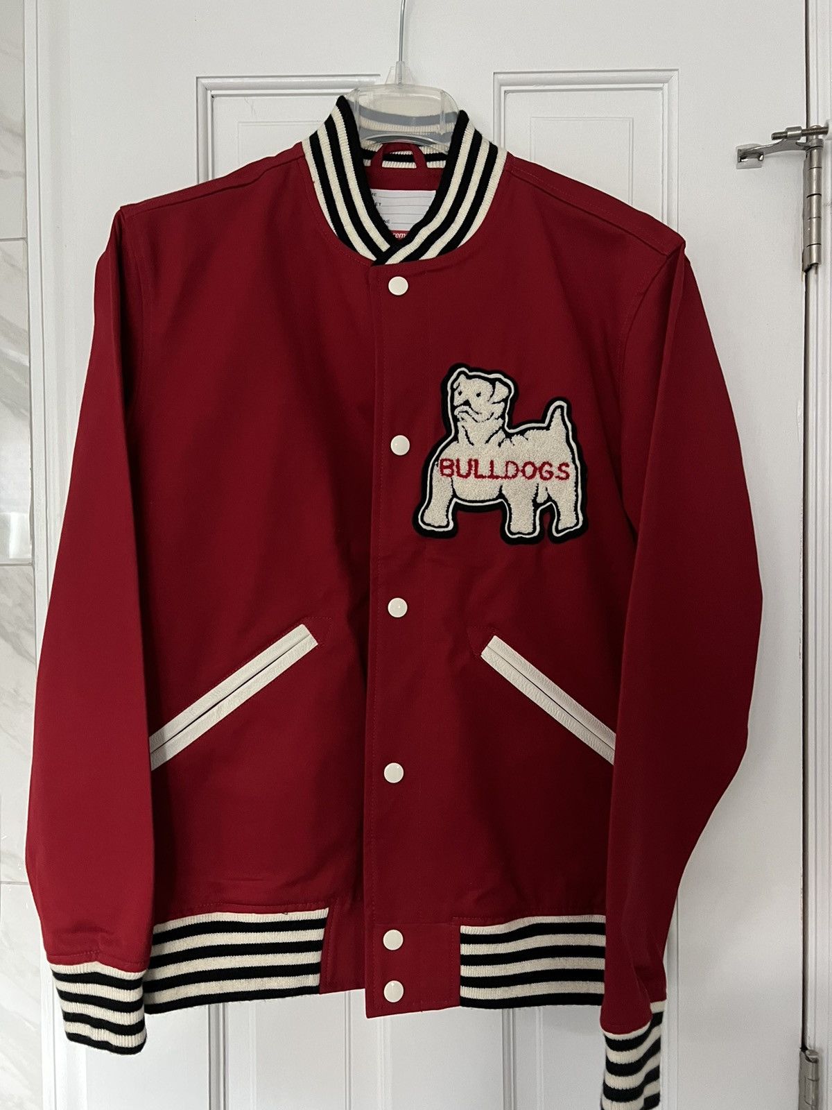 Supreme Bulldog Varsity Jacket | Grailed