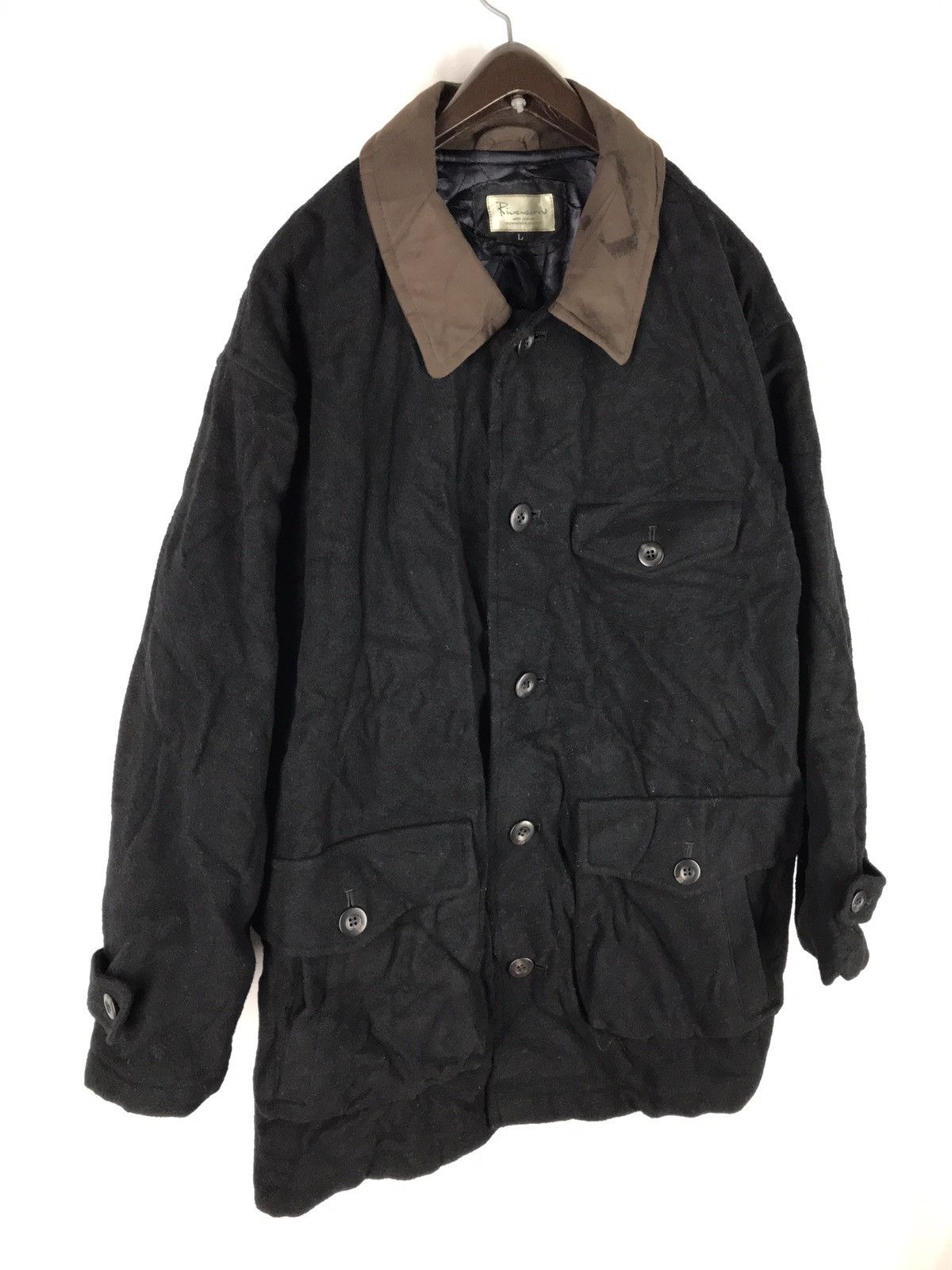 RIVERSON WOOL HEAVY OVERCOAT JACKET