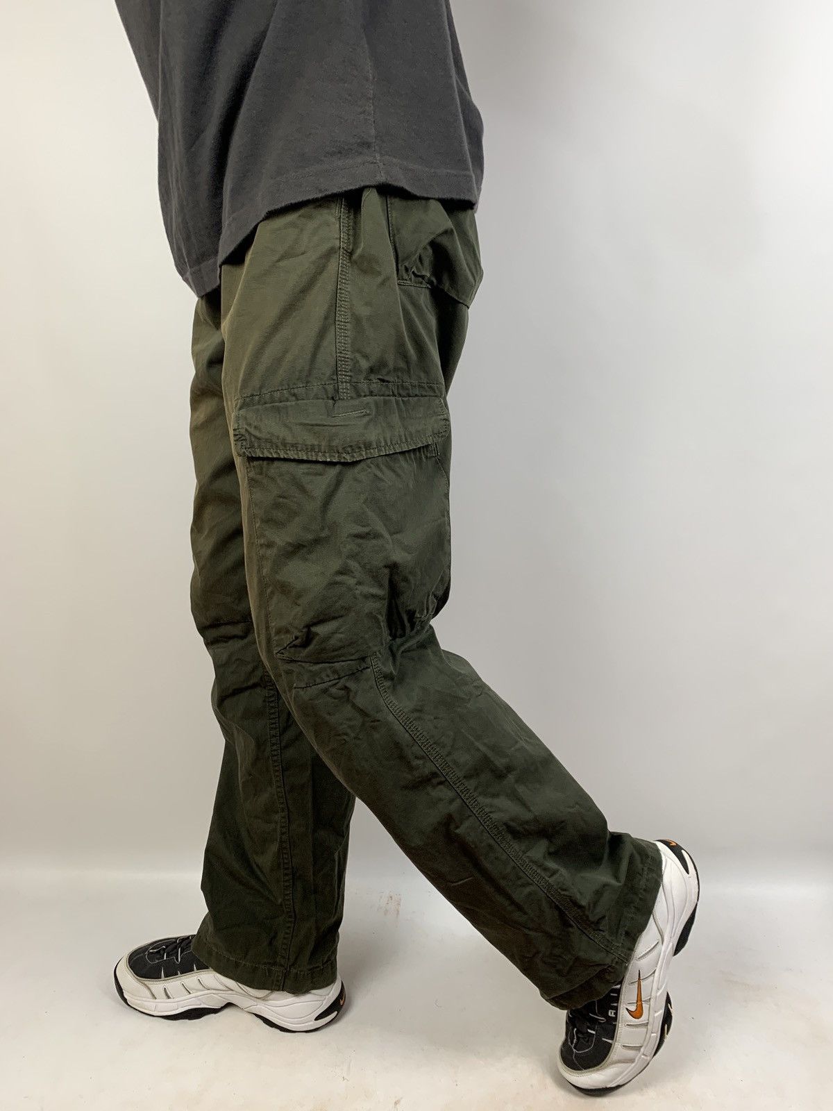 Carhartt Vintage Carhartt Faded Khaki Cargo Thrift Pants Travis Style Size US 36 / EU 52 - 4 Thumbnail