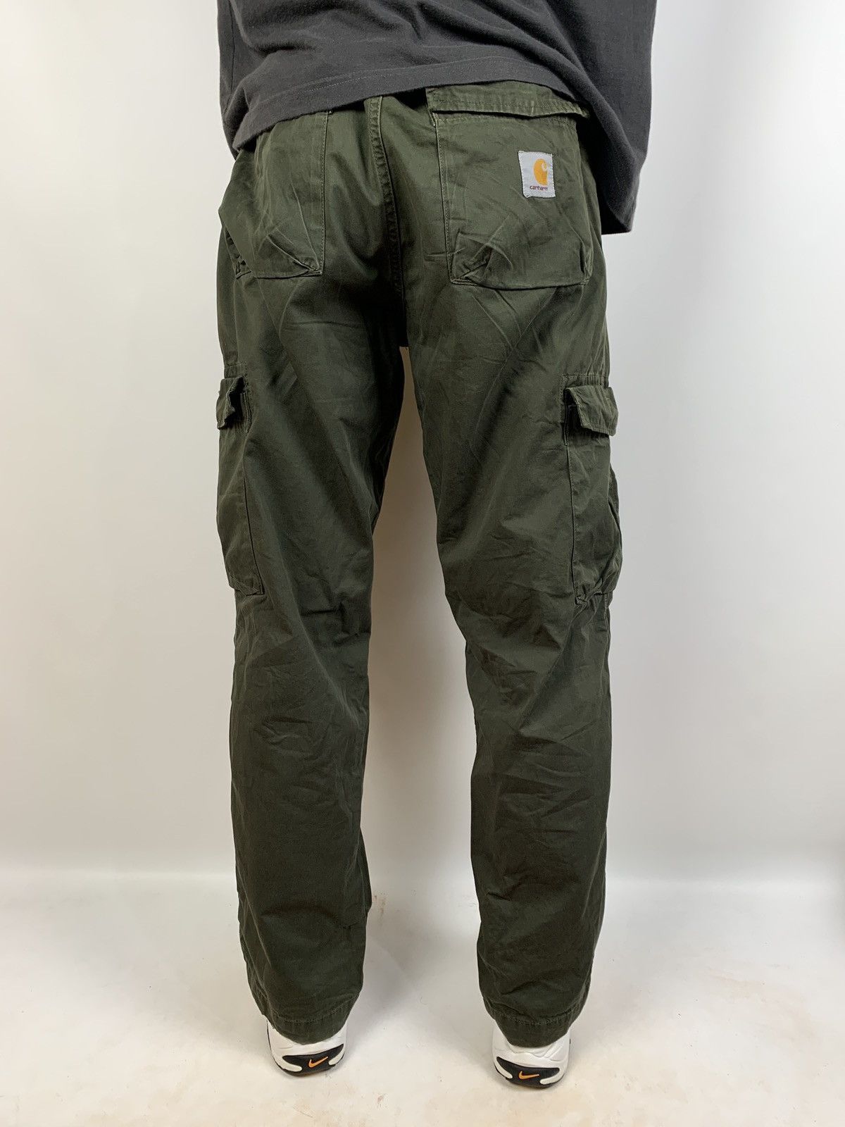 Carhartt Vintage Carhartt Faded Khaki Cargo Thrift Pants Travis Style Size US 36 / EU 52 - 3 Thumbnail