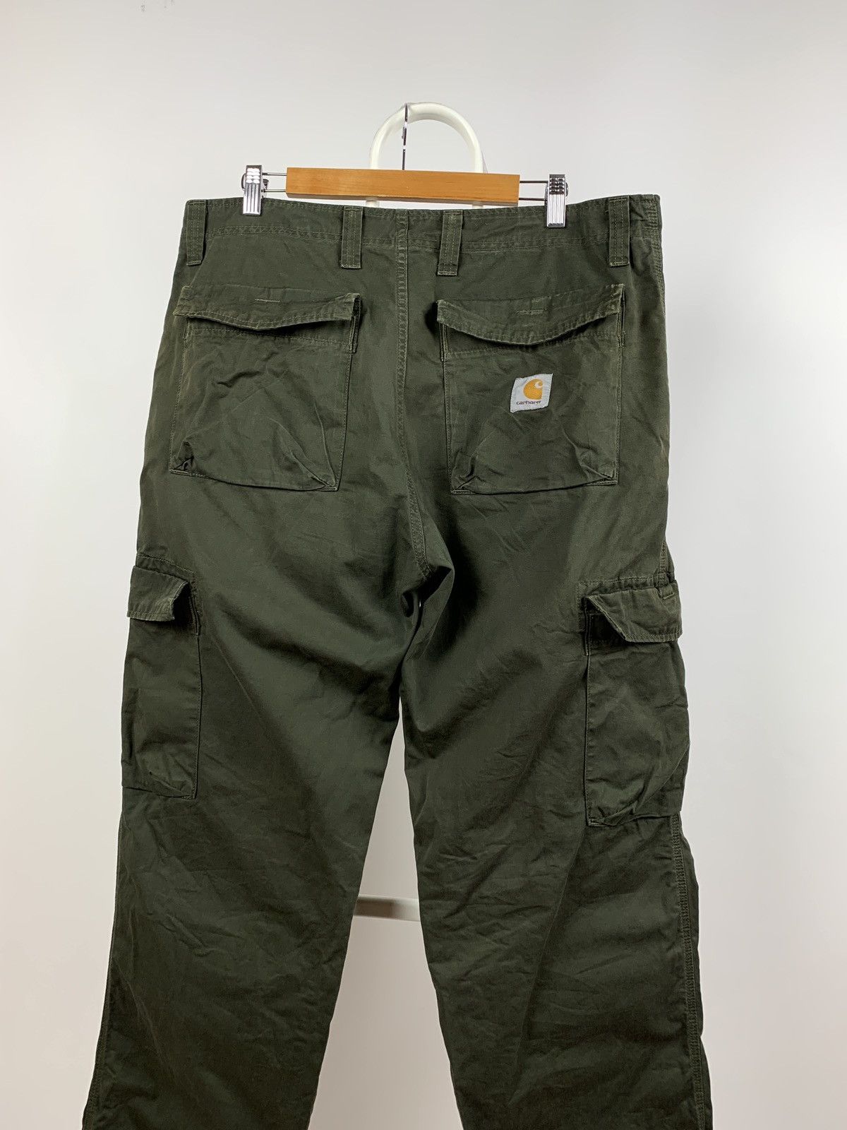 Carhartt Vintage Carhartt Faded Khaki Cargo Thrift Pants Travis Style Size US 36 / EU 52 - 7 Thumbnail