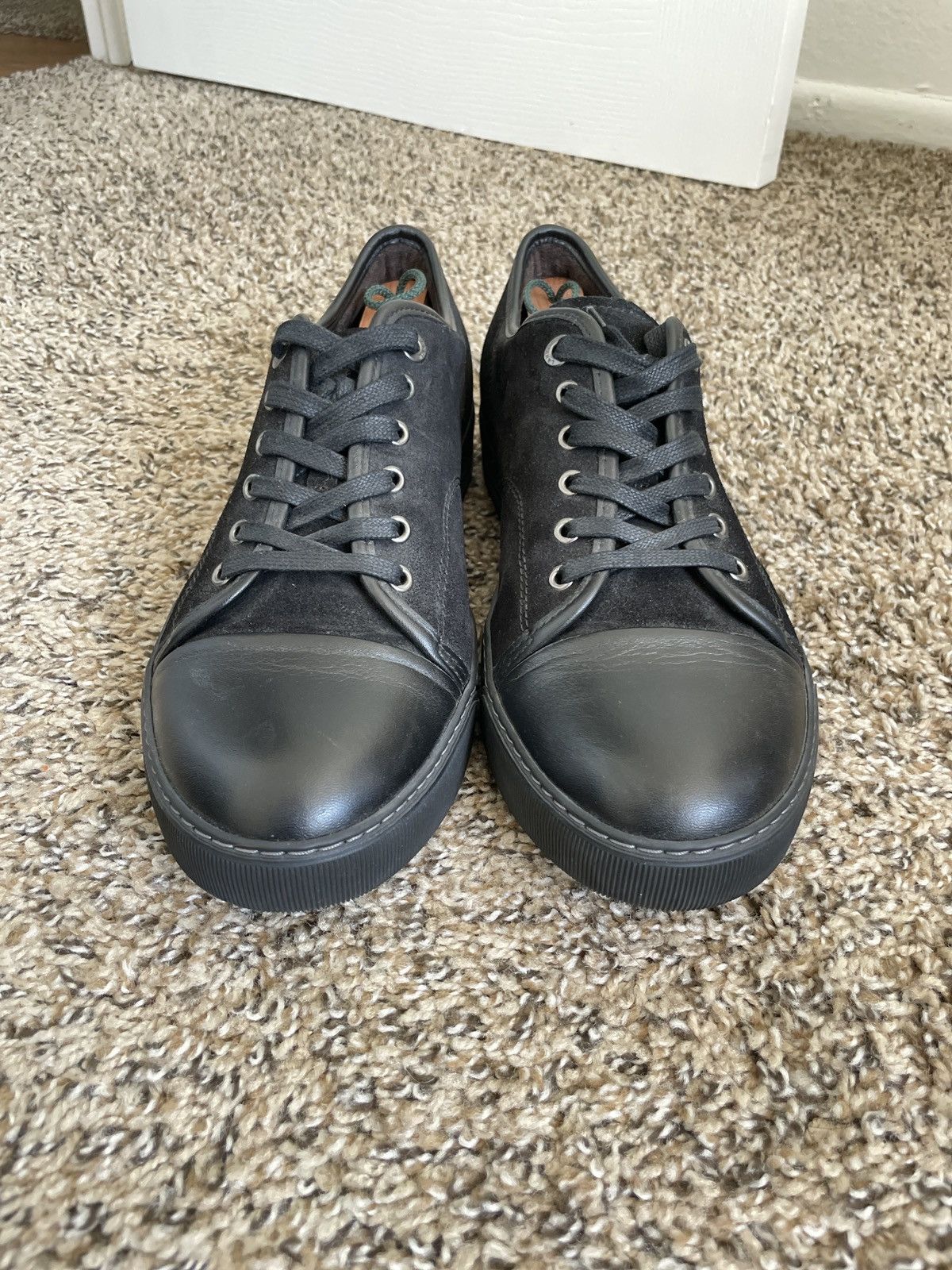 Lanvin LANVIN DBB1 BLACK SUEDE AND LEATHER SNEAKERS Size US 8 / EU 41 - 3 Thumbnail