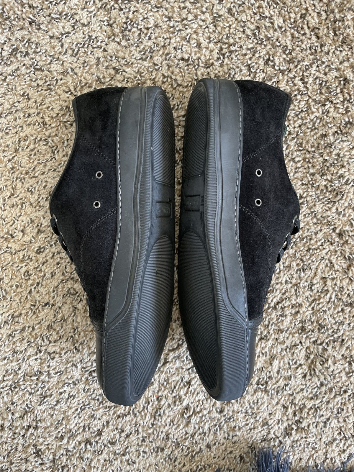Lanvin LANVIN DBB1 BLACK SUEDE AND LEATHER SNEAKERS Size US 8 / EU 41 - 7 Thumbnail