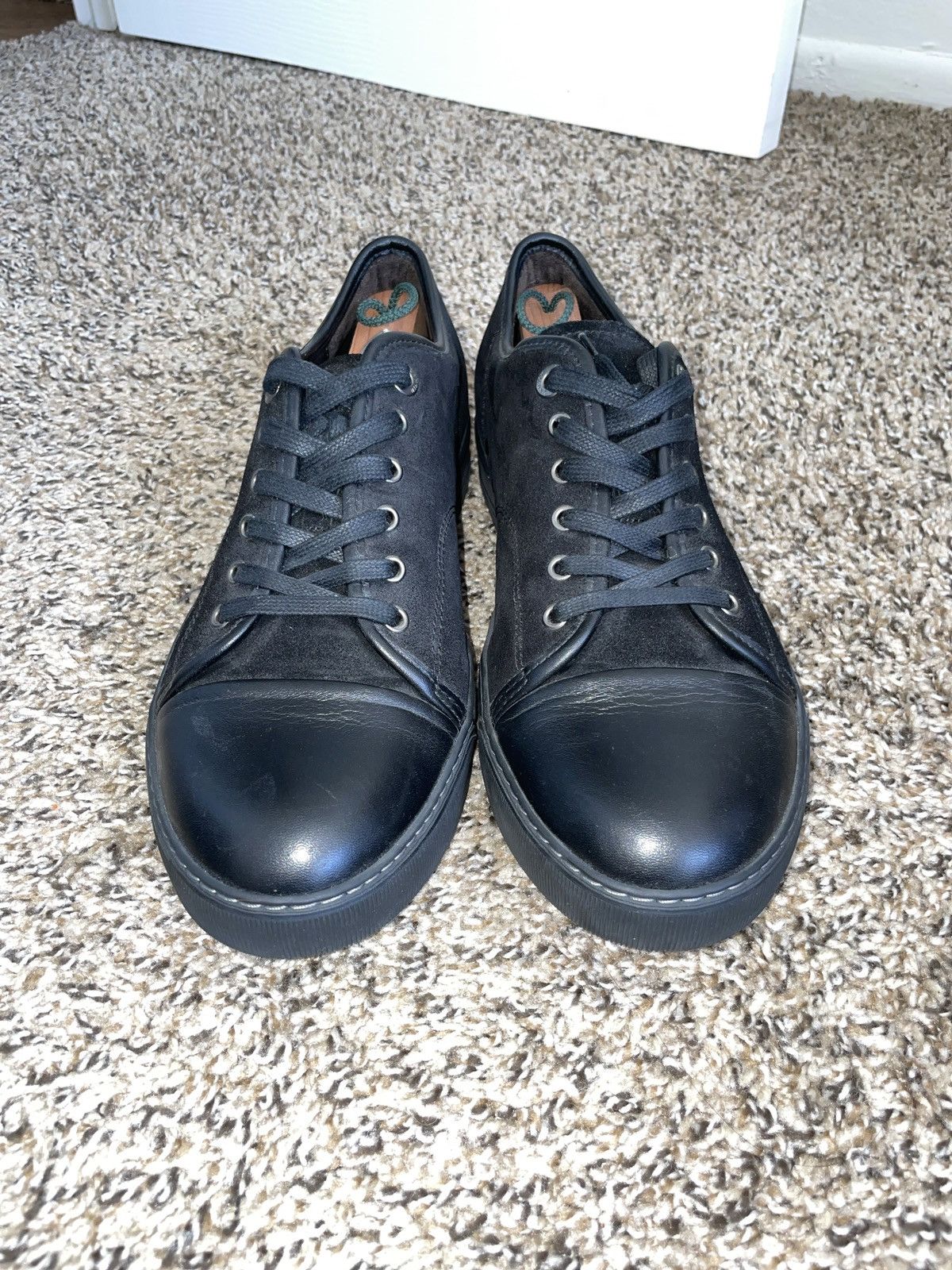 Lanvin LANVIN DBB1 BLACK SUEDE AND LEATHER SNEAKERS Size US 8 / EU 41 - 2 Thumbnail