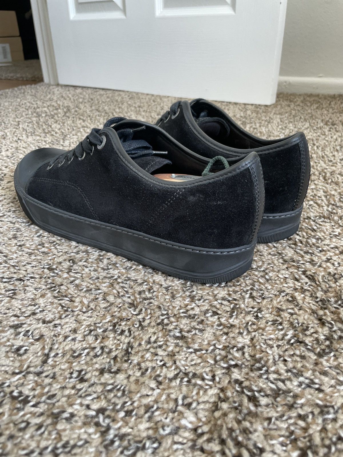 Lanvin LANVIN DBB1 BLACK SUEDE AND LEATHER SNEAKERS Size US 8 / EU 41 - 5 Thumbnail