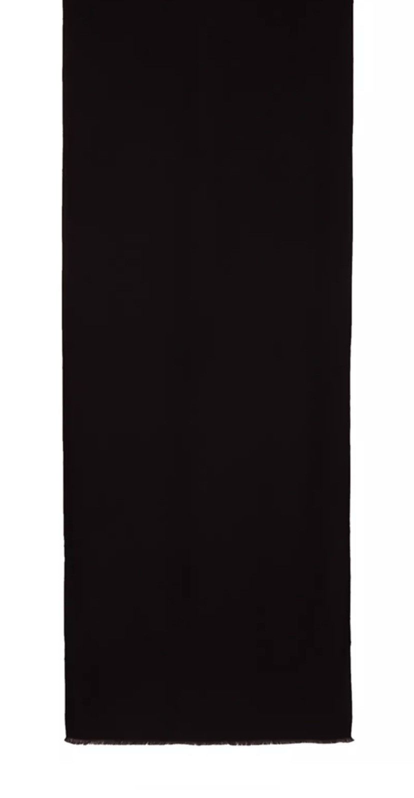 Designer × Moschino NWT MOSCHINO 100% Viscose Black Solid Scarf Size ONE SIZE - 9 Thumbnail
