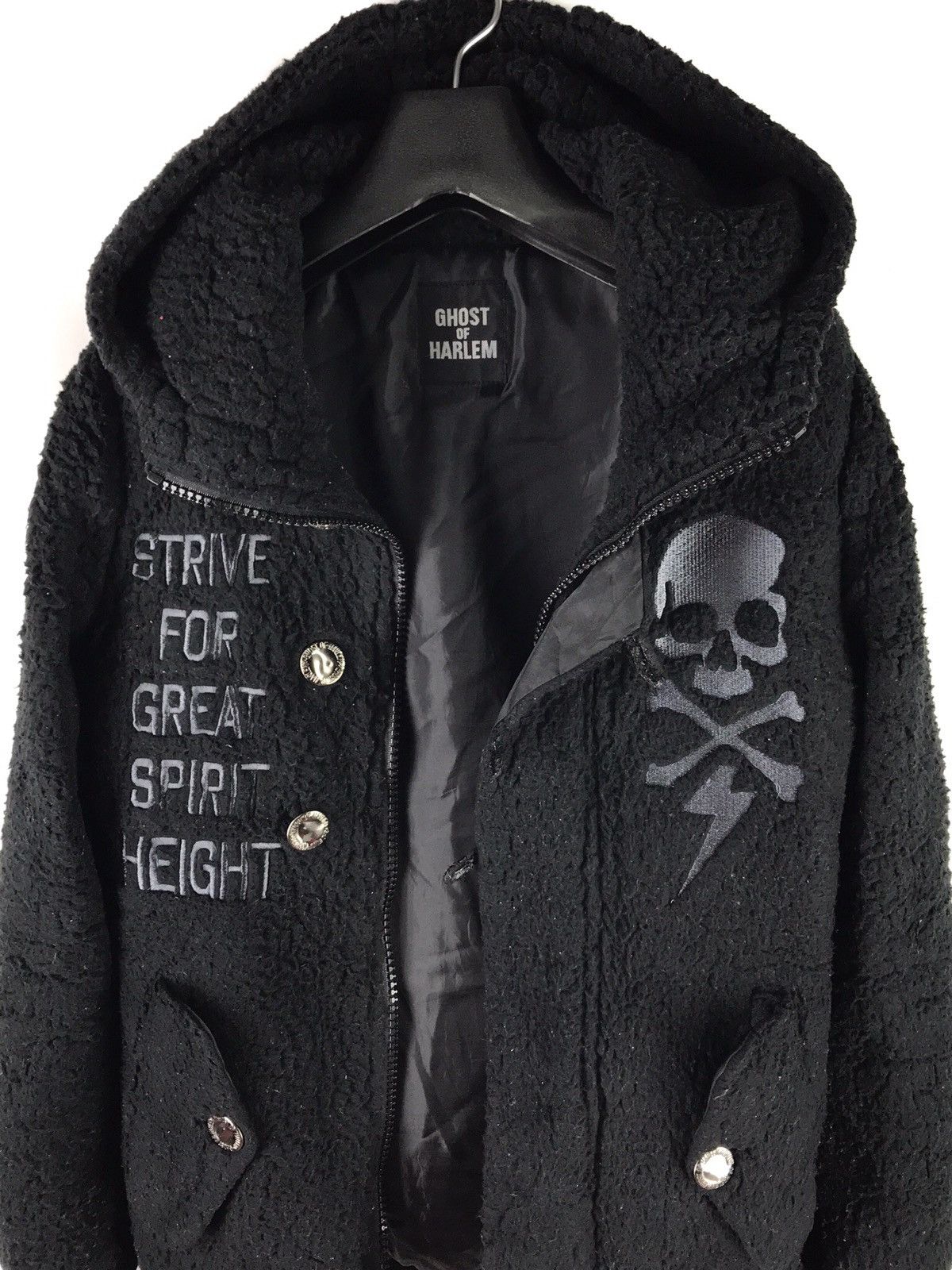 Japanese Brand GHOST OF HARLEM SEDITIONARIES FLEECE HOODIE Size US XS / EU 42 / 0 - 3 Thumbnail
