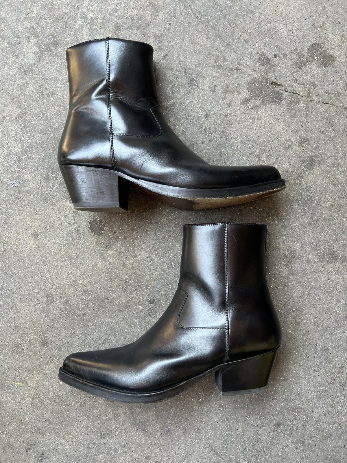 image of Ernest W Baker Western Boots in Black, Men's (Size 8)