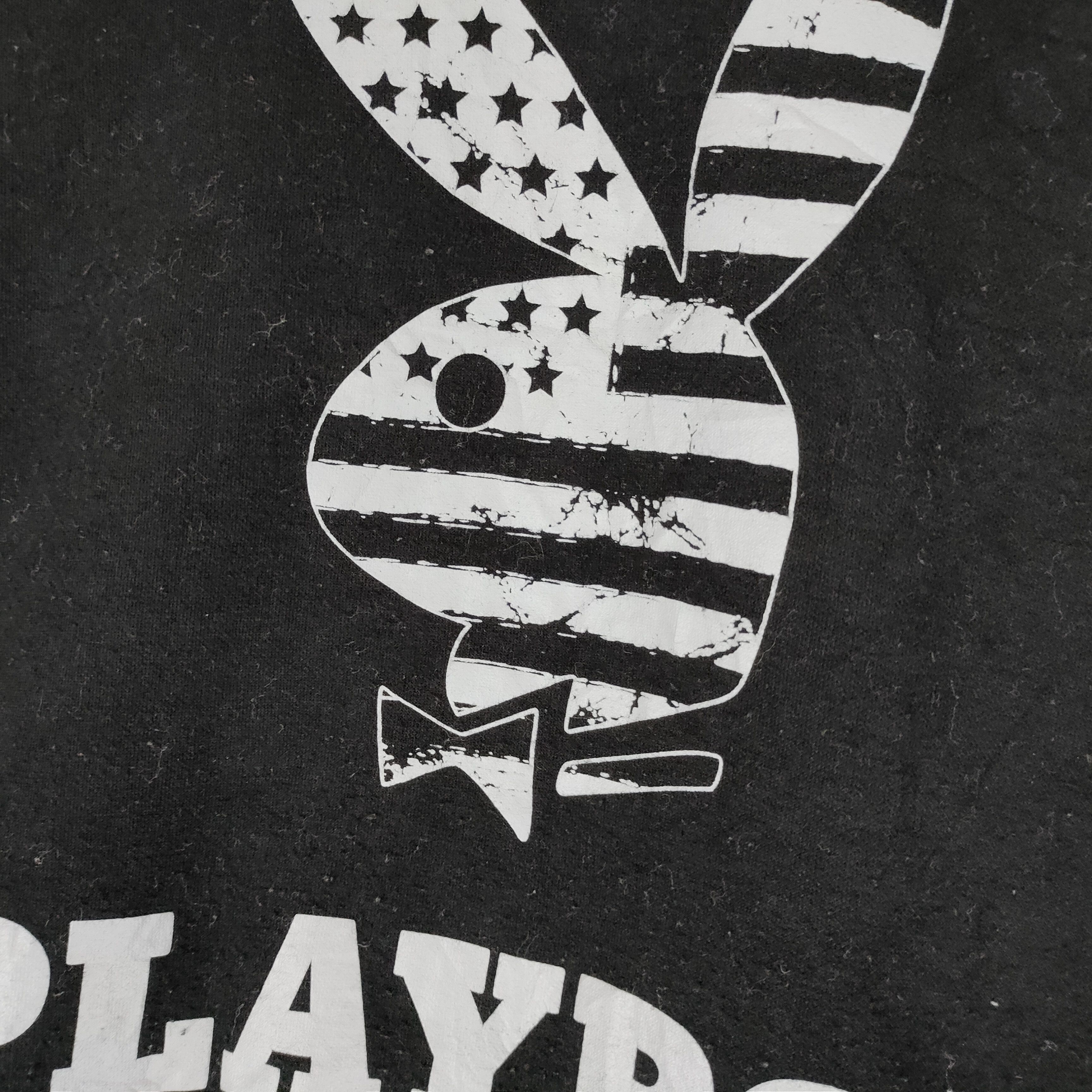 Playboy PLAYBOY Big Spellout American Flag Bunny Sweatshirt Size US M / EU 48-50 / 2 - 2 Thumbnail