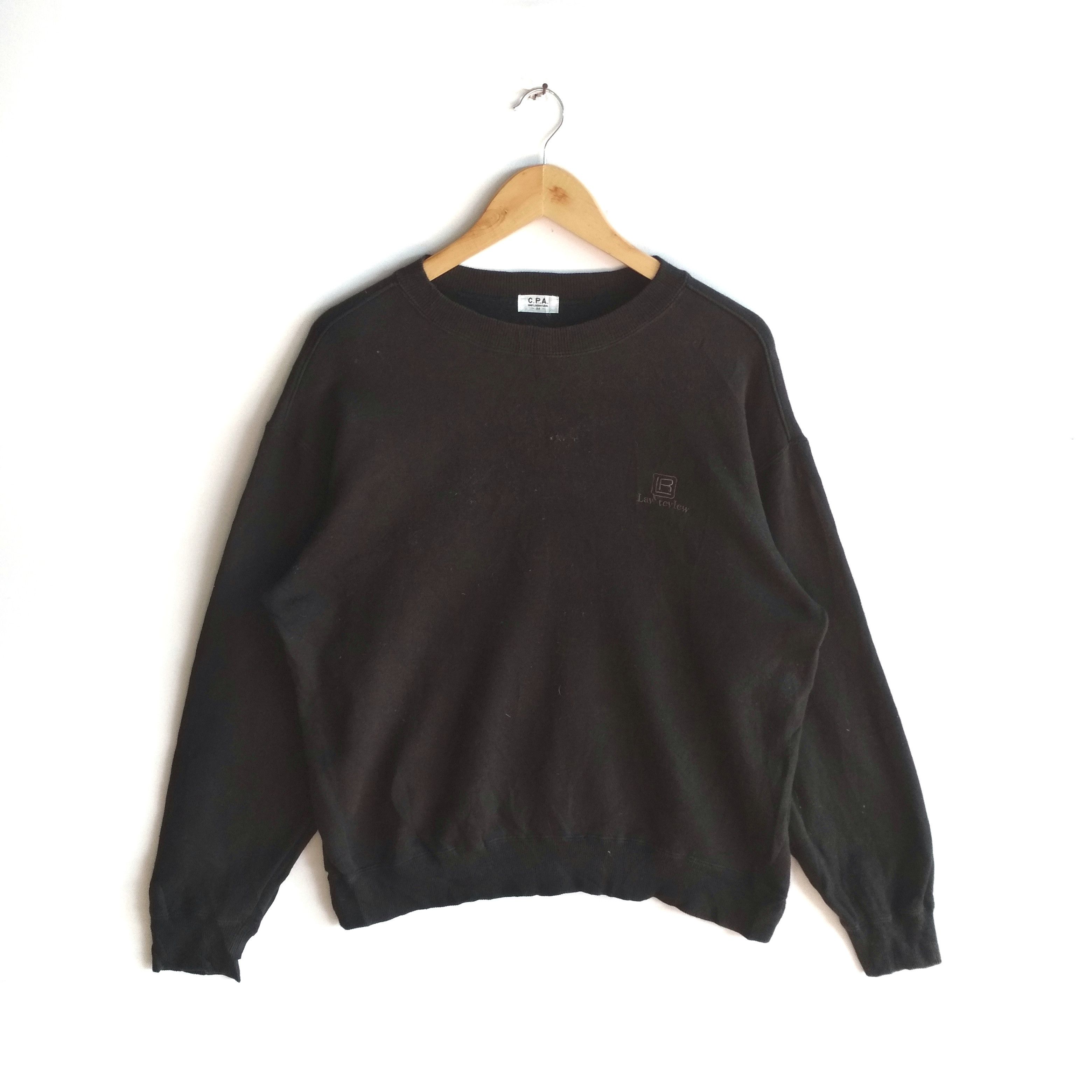 Other C.P.A. LAW REVIEW Embroidery Logo Solid Black Sweatshirt Size US L / EU 52-54 / 3 - 1 Thumbnail