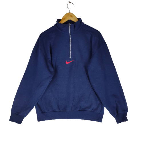 Nike VINTAGE NIKE 90s Center Swoosh Embroidery Sweatshirt Size US L / EU 52-54 / 3 - 1 Thumbnail