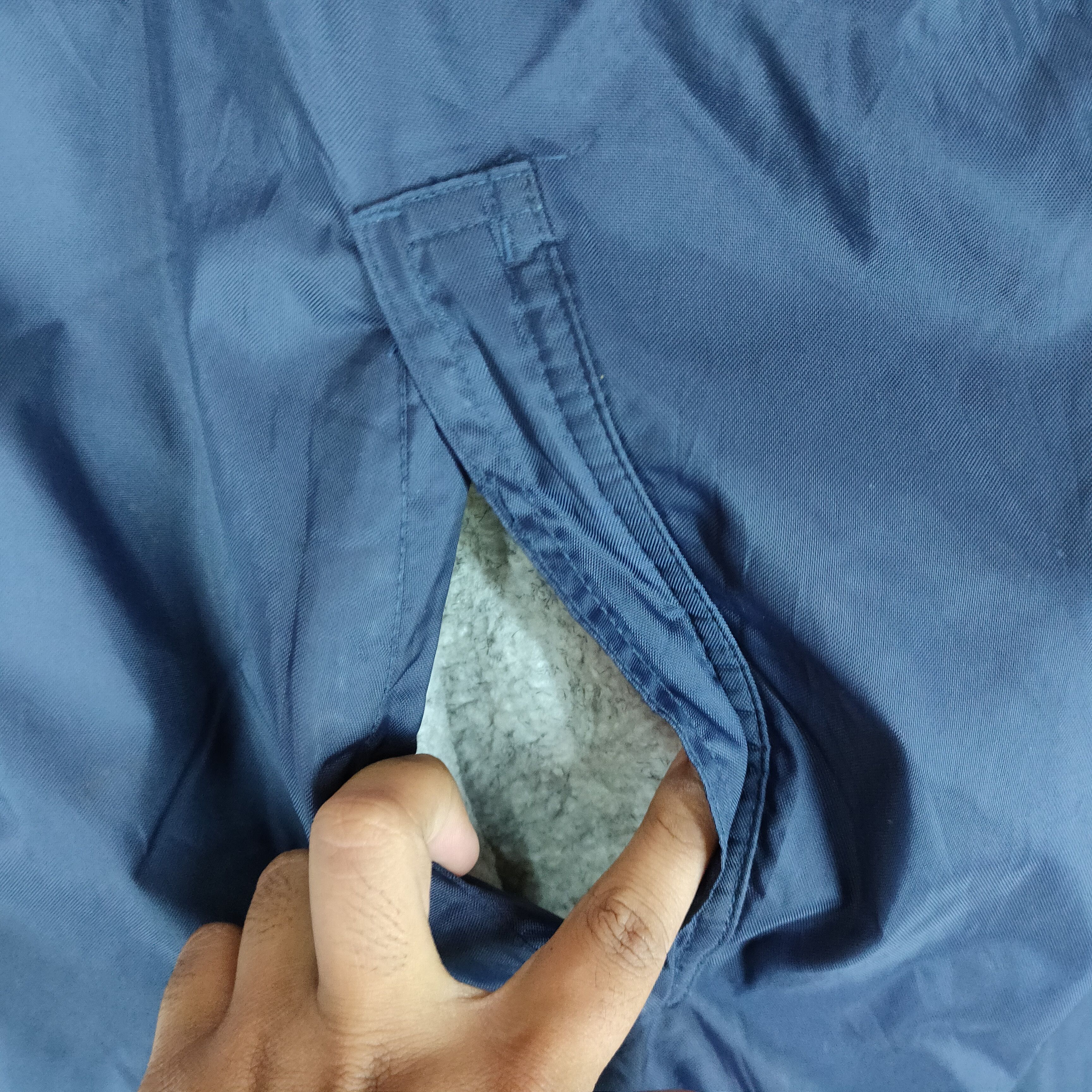 Nike × Vintage Vintage 90s NIKE Sherpa Inside Embroidery Swoosh Jacket Size US XL / EU 56 / 4 - 5 Thumbnail