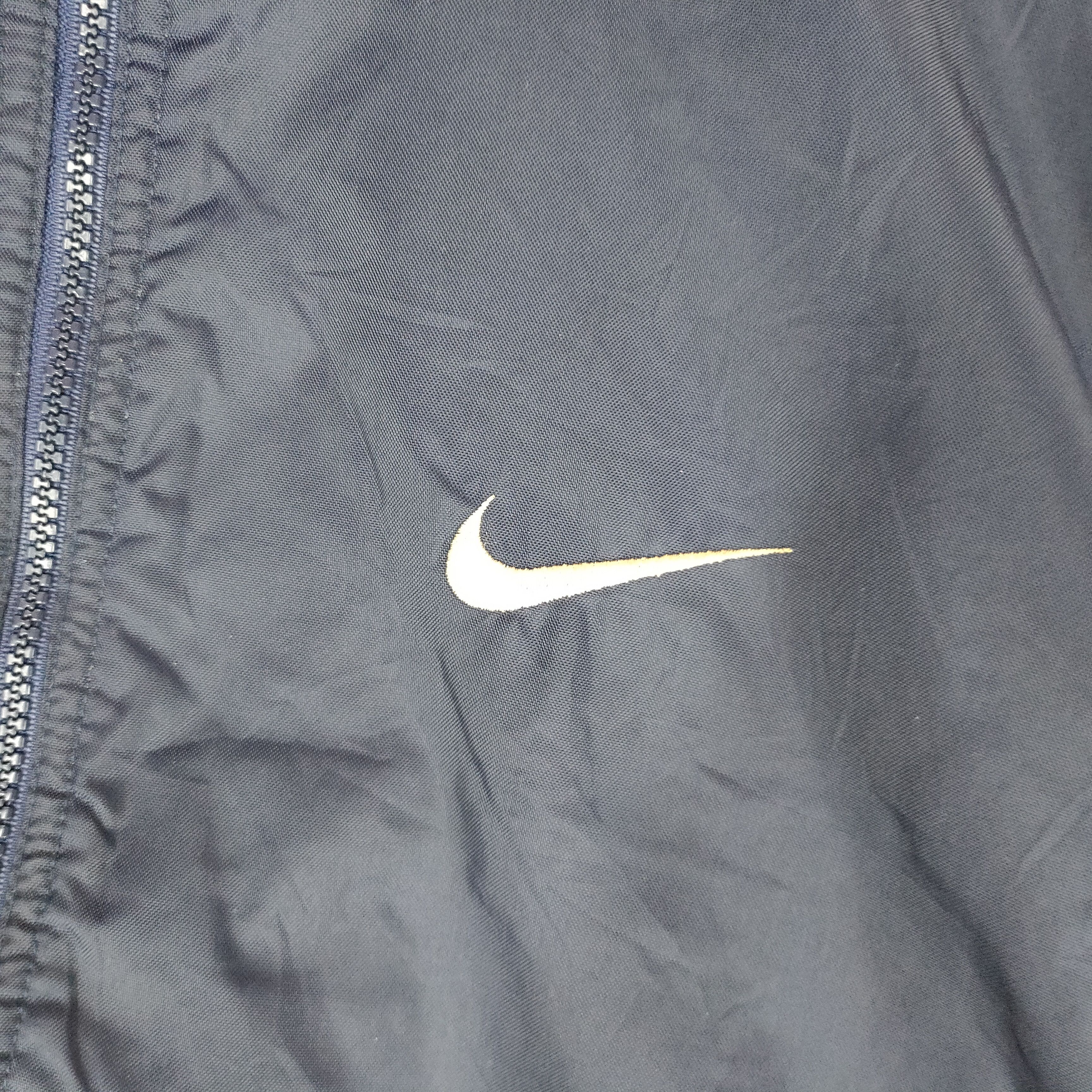 Nike × Vintage Vintage 90s NIKE Sherpa Inside Embroidery Swoosh Jacket Size US XL / EU 56 / 4 - 2 Thumbnail