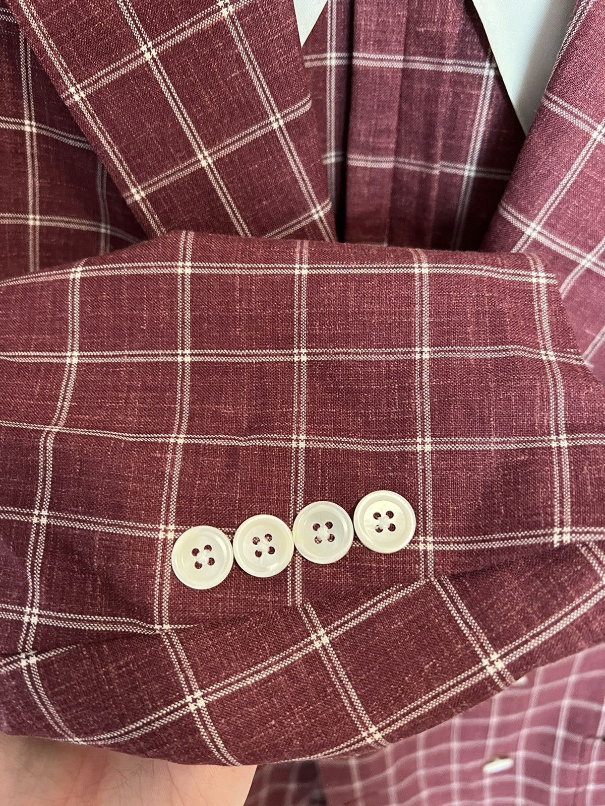 Hart Schaffner Marx Double-breasted Blazer Size 40R - 6 Thumbnail