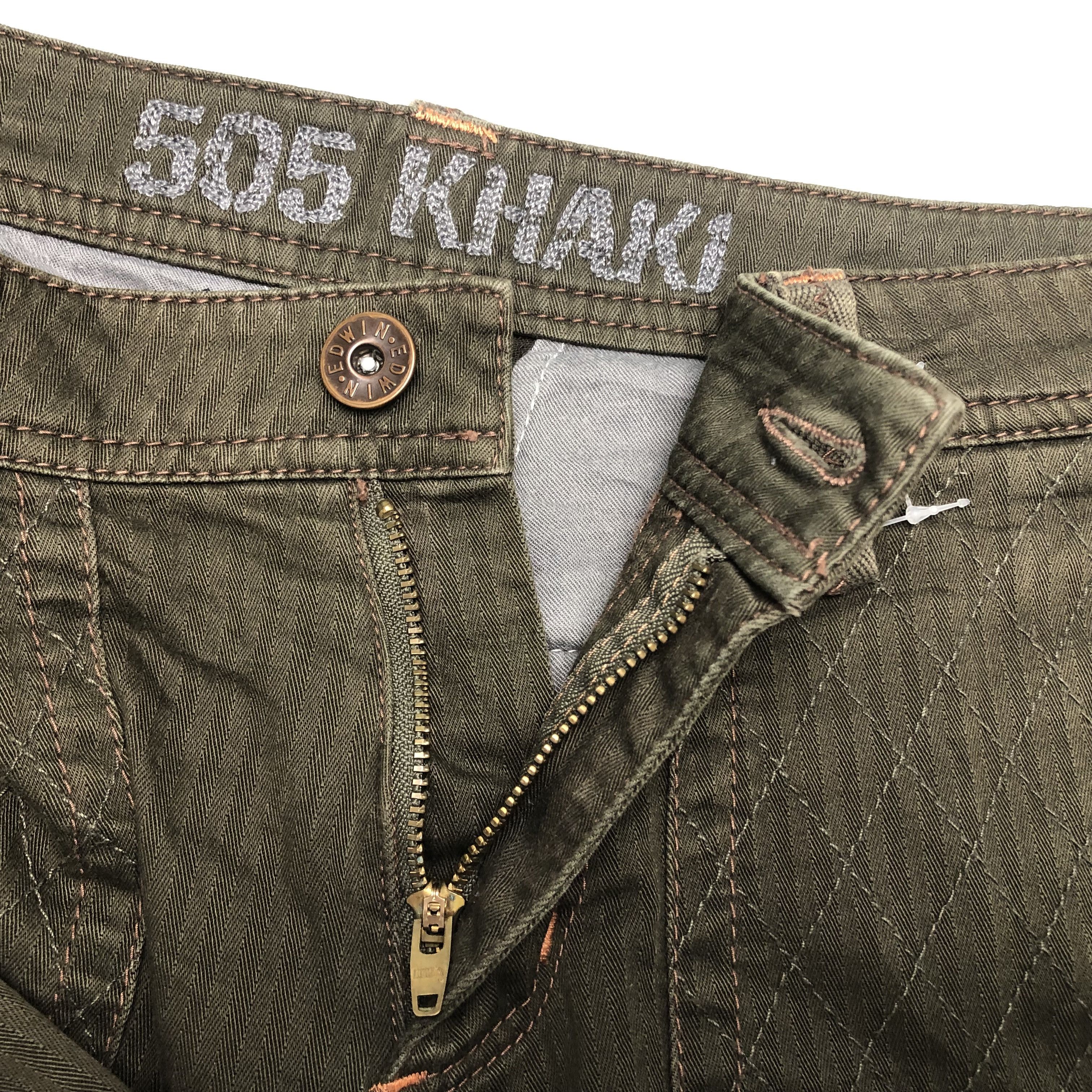 Edwin Vintage Edwin 505 Khaki Cargo Style Pants Size US 31 - 12 Thumbnail