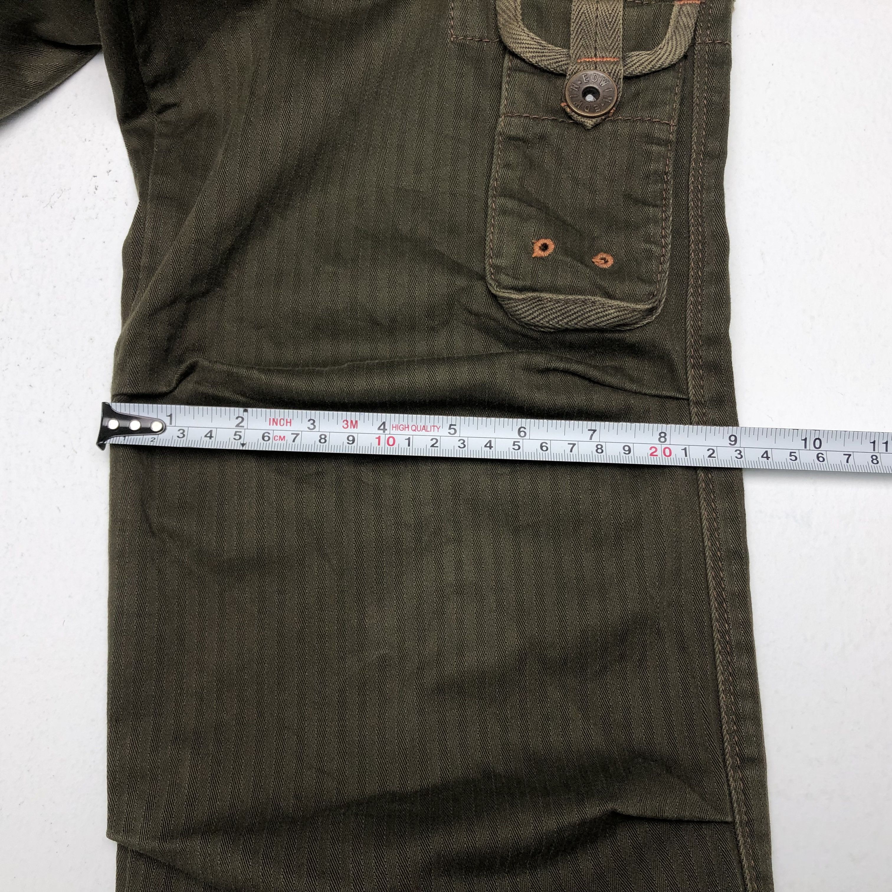 Edwin Vintage Edwin 505 Khaki Cargo Style Pants Size US 31 - 10 Thumbnail