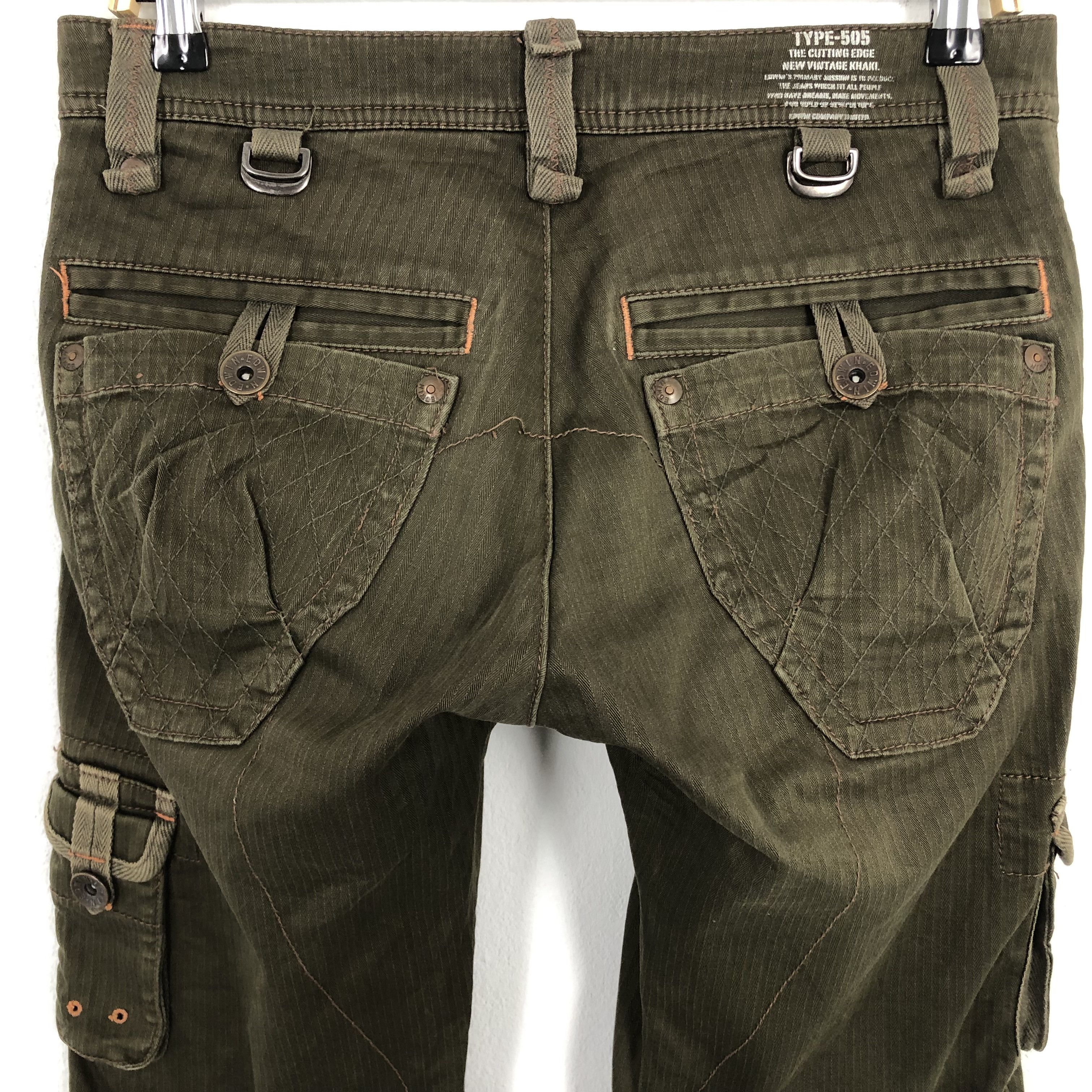 Edwin Vintage Edwin 505 Khaki Cargo Style Pants Size US 31 - 5 Thumbnail
