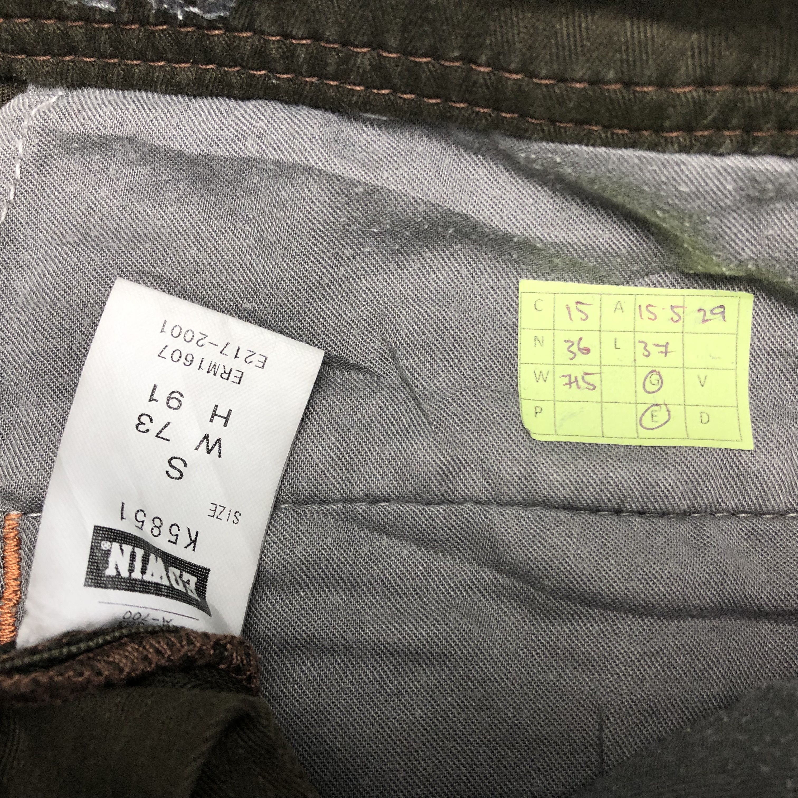 Edwin Vintage Edwin 505 Khaki Cargo Style Pants Size US 31 - 14 Thumbnail