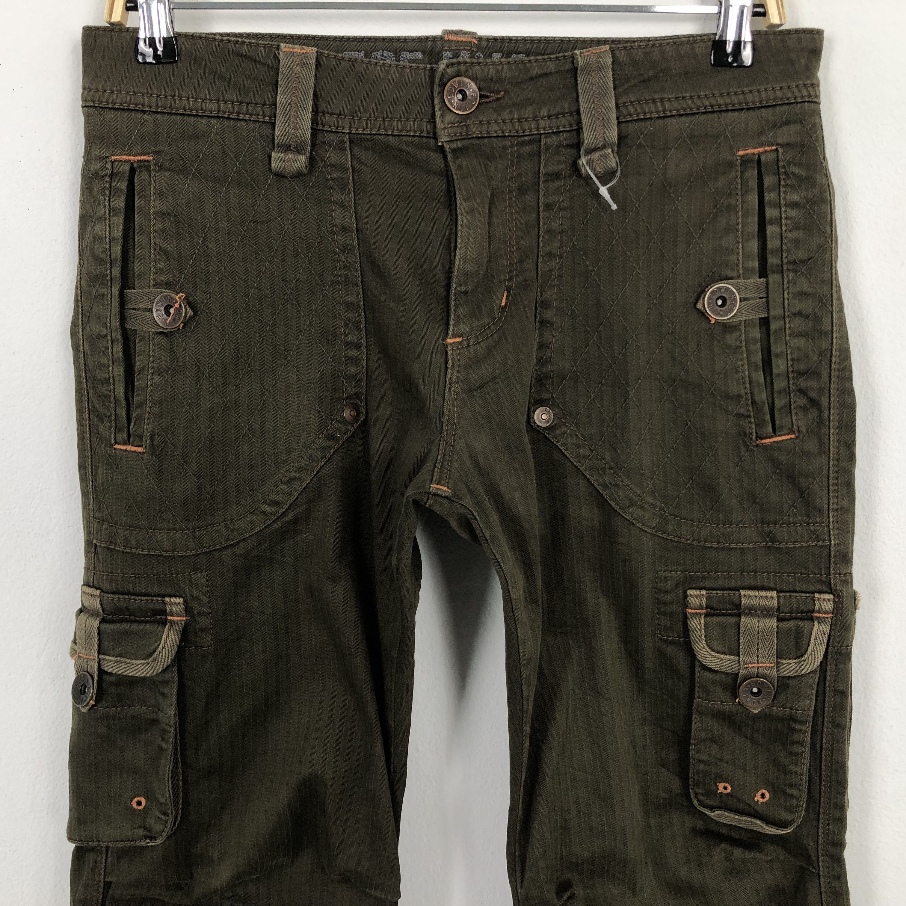 Edwin Vintage Edwin 505 Khaki Cargo Style Pants Size US 31 - 2 Thumbnail