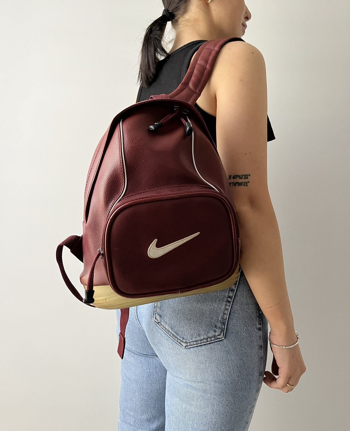 nike leather backpack