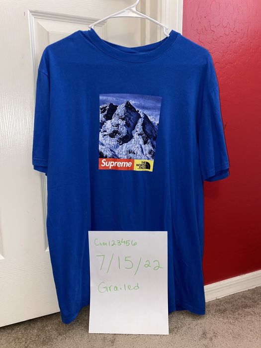 Supreme x best sale tnf mountain tee