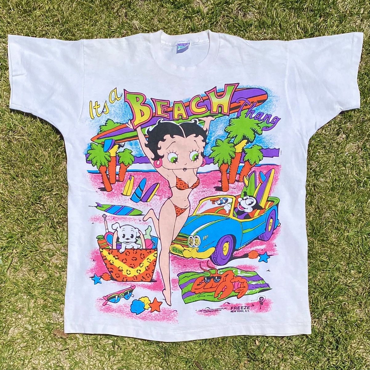 Vintage Vintage 1994-95 Betty Boop “Beach Thang” Graphic T-shirt | Grailed