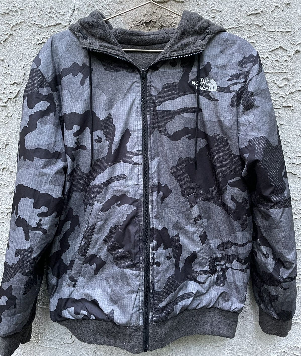 North face grey camo jacket online