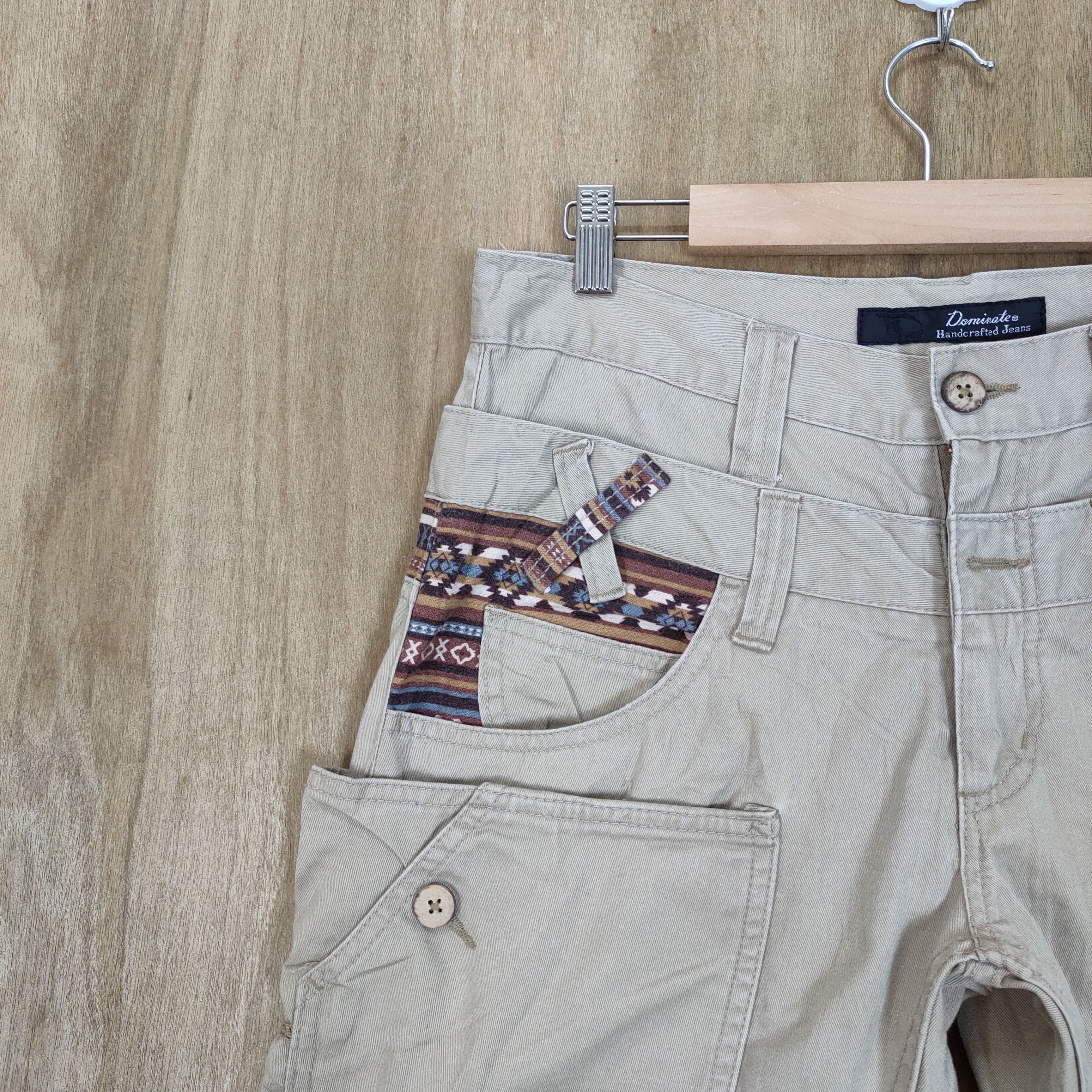 Japanese Brand DOMINATED HANDCRAFTED DOUBLE WAIST CARGO PANTS Size US 32 / EU 48 - 5 Thumbnail