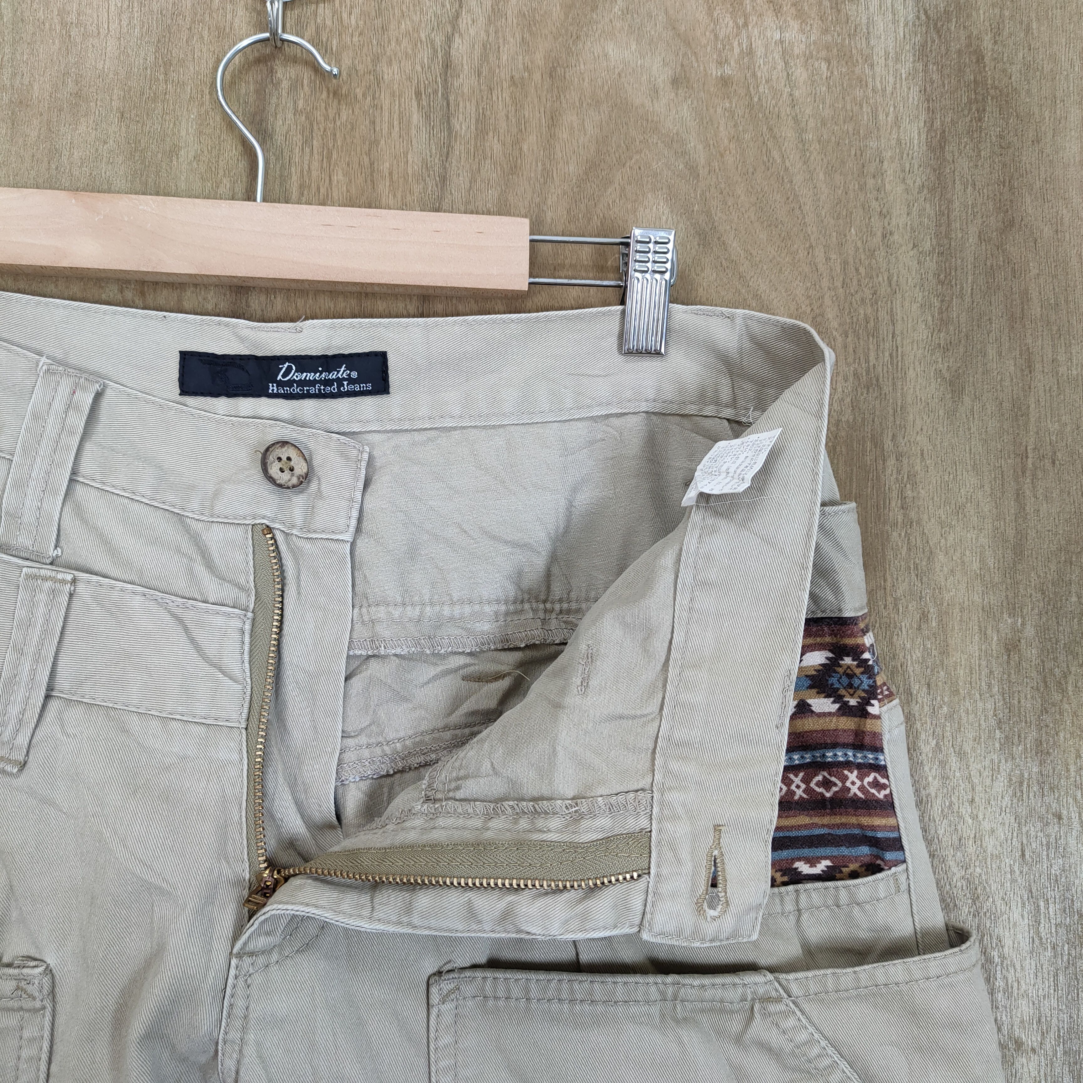 Japanese Brand DOMINATED HANDCRAFTED DOUBLE WAIST CARGO PANTS Size US 32 / EU 48 - 11 Thumbnail