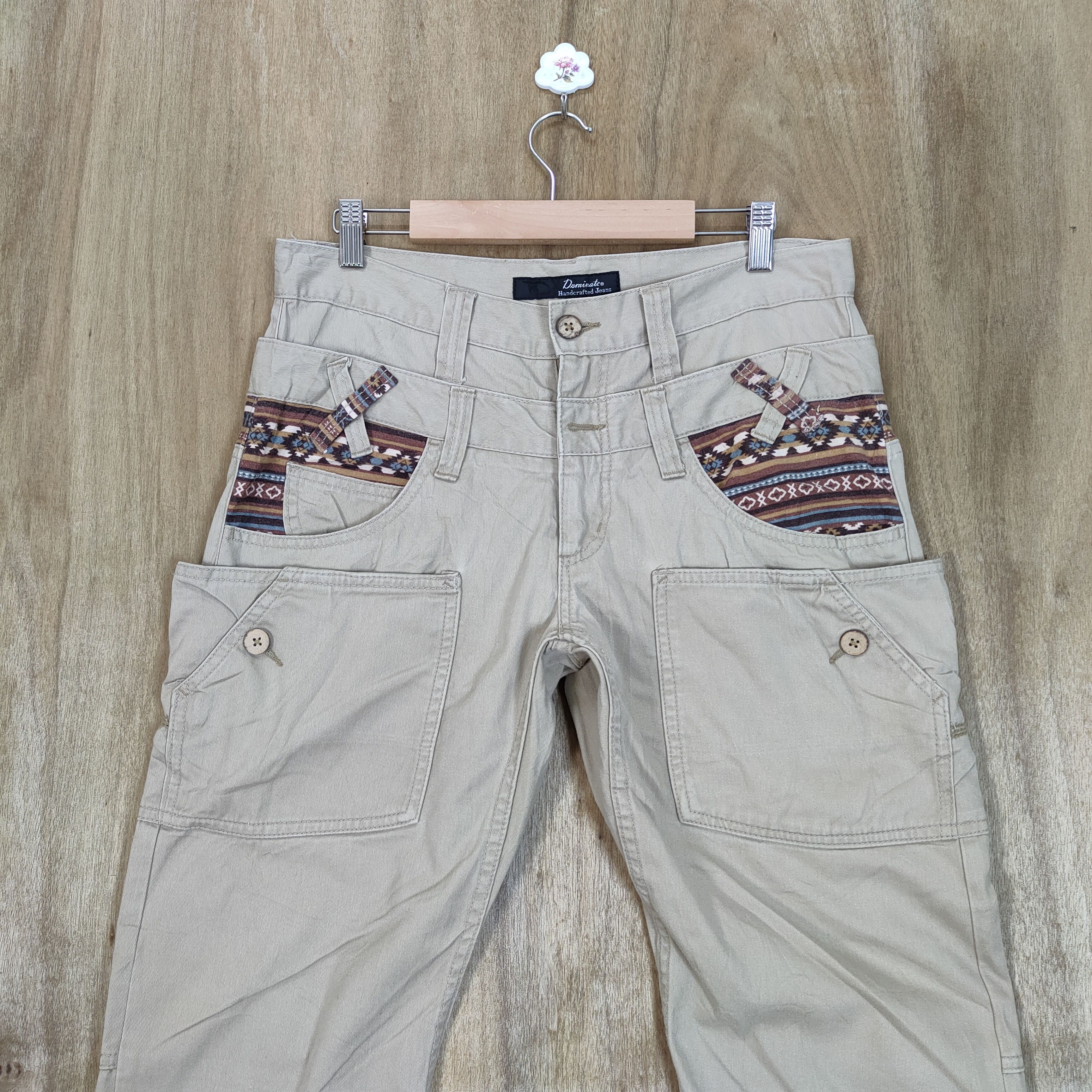 Japanese Brand DOMINATED HANDCRAFTED DOUBLE WAIST CARGO PANTS Size US 32 / EU 48 - 2 Thumbnail