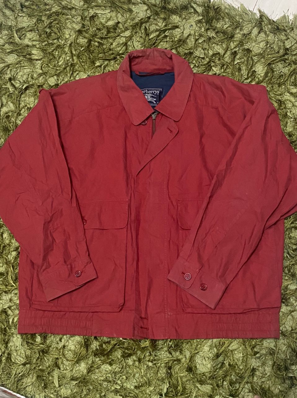 Red vintage Burberry jacket