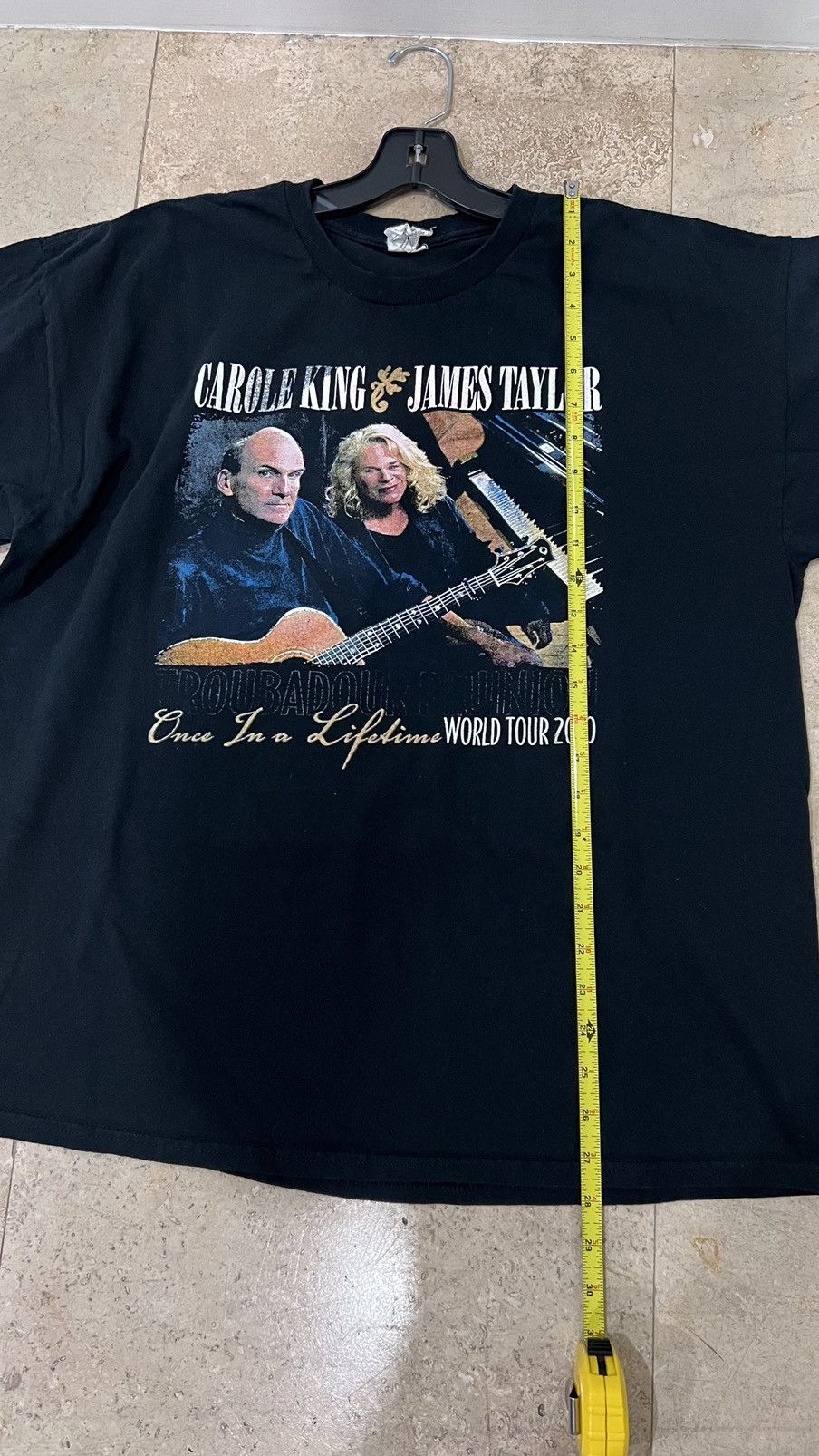Band Tees Carole King & James Tylor Once in a Lifetime World Tour 2010 Size US XL / EU 56 / 4 - 6 Thumbnail