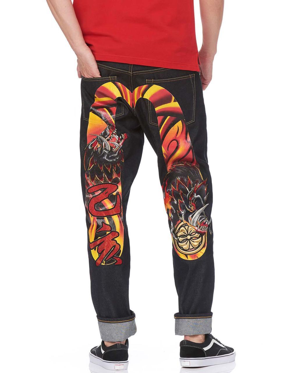 Evisu × Japanese Brand EVISU 2019 GOLD EDITION-YEAR OF PIG JEANS MEN (196/500) Size US 32 / EU 48 - 11 Thumbnail