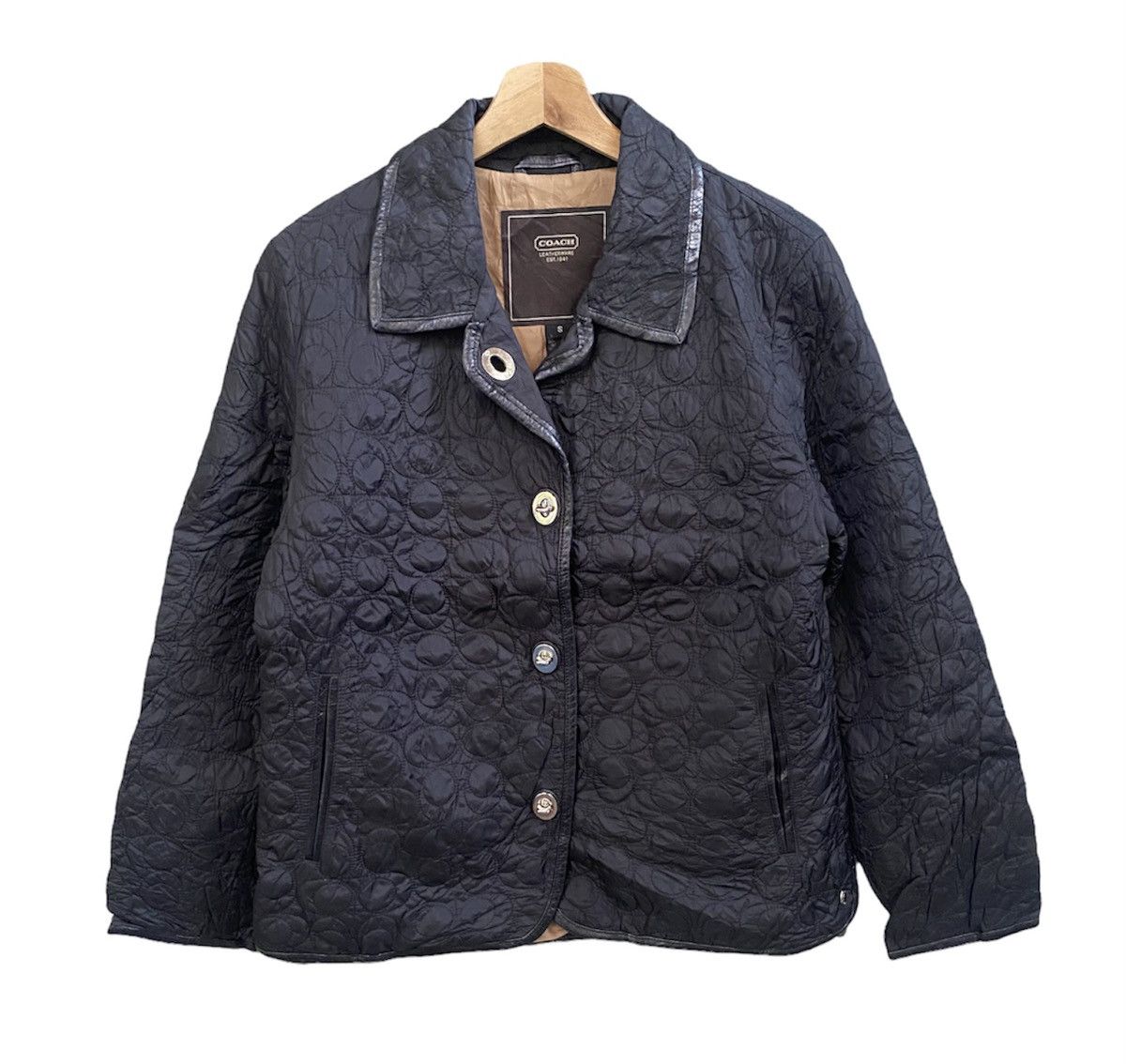Coach × Other Coach monogram Leather Lining button jacket Size US S / EU 44-46 / 1 - 1 Thumbnail