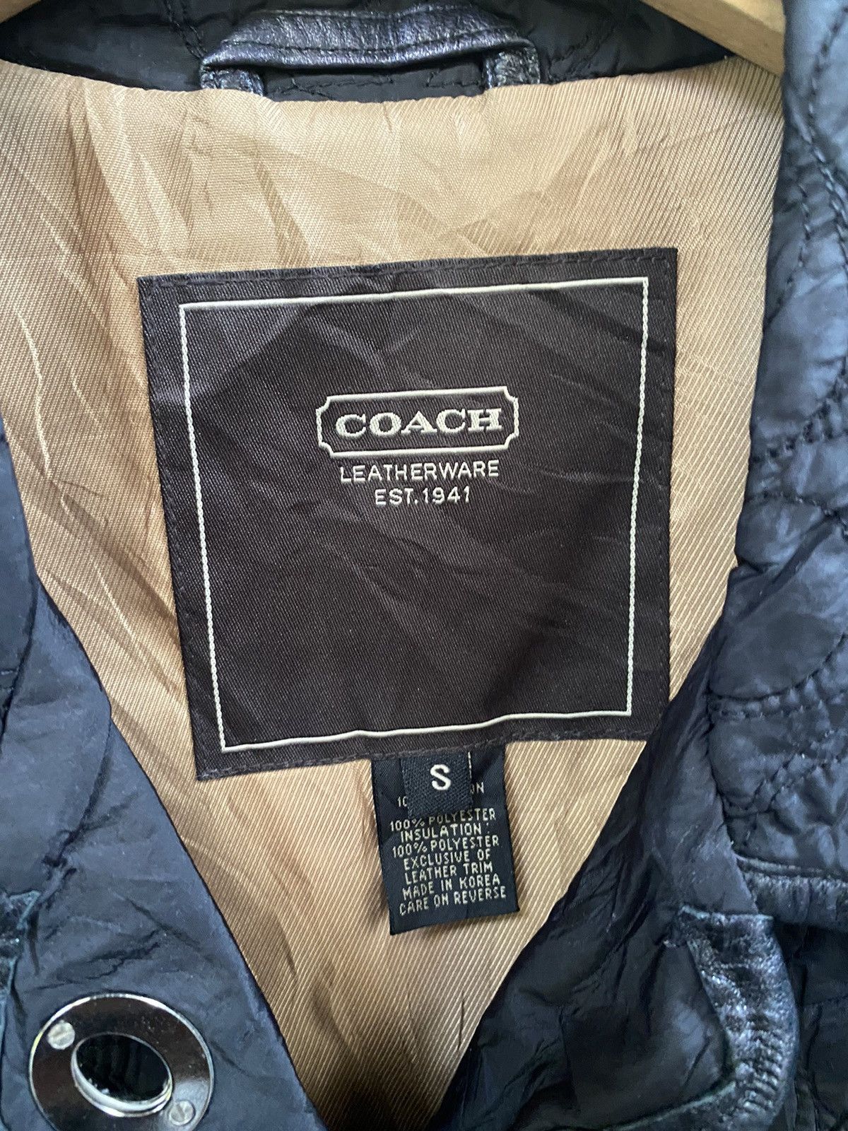 Coach × Other Coach monogram Leather Lining button jacket Size US S / EU 44-46 / 1 - 8 Thumbnail