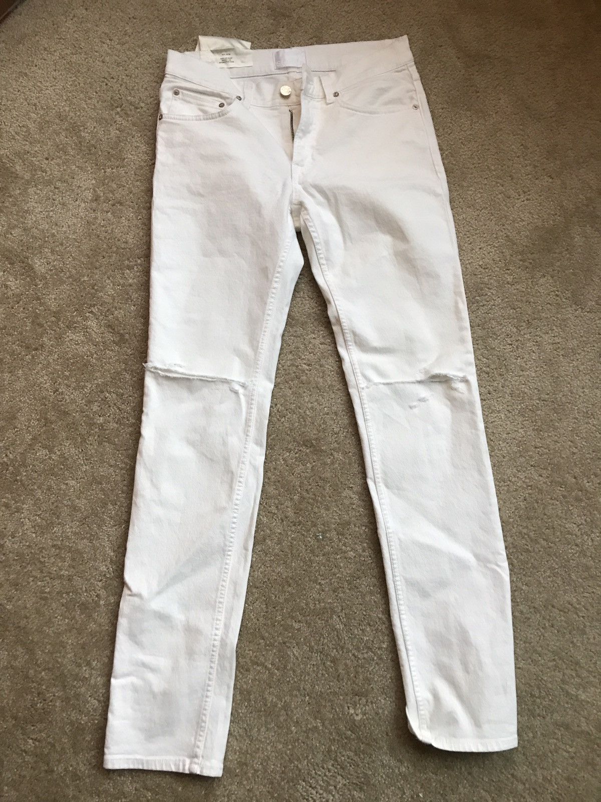 Acne Studios White Jeans Size US 30 / EU 46 - 2 Thumbnail