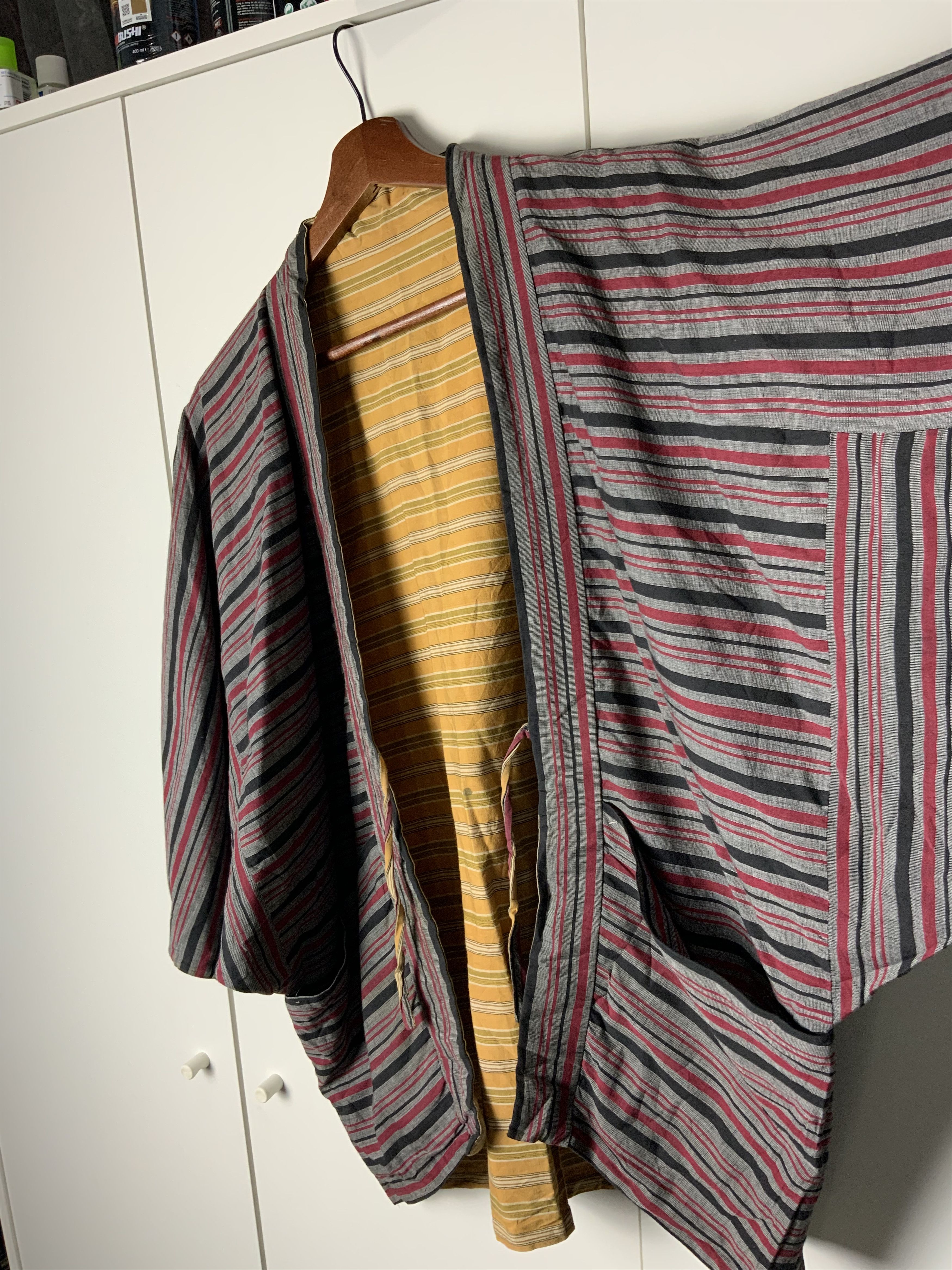 Japanese Brand Japanese Striped Reversible Pocket Kimono Traditional Size US L / EU 52-54 / 3 - 8 Thumbnail
