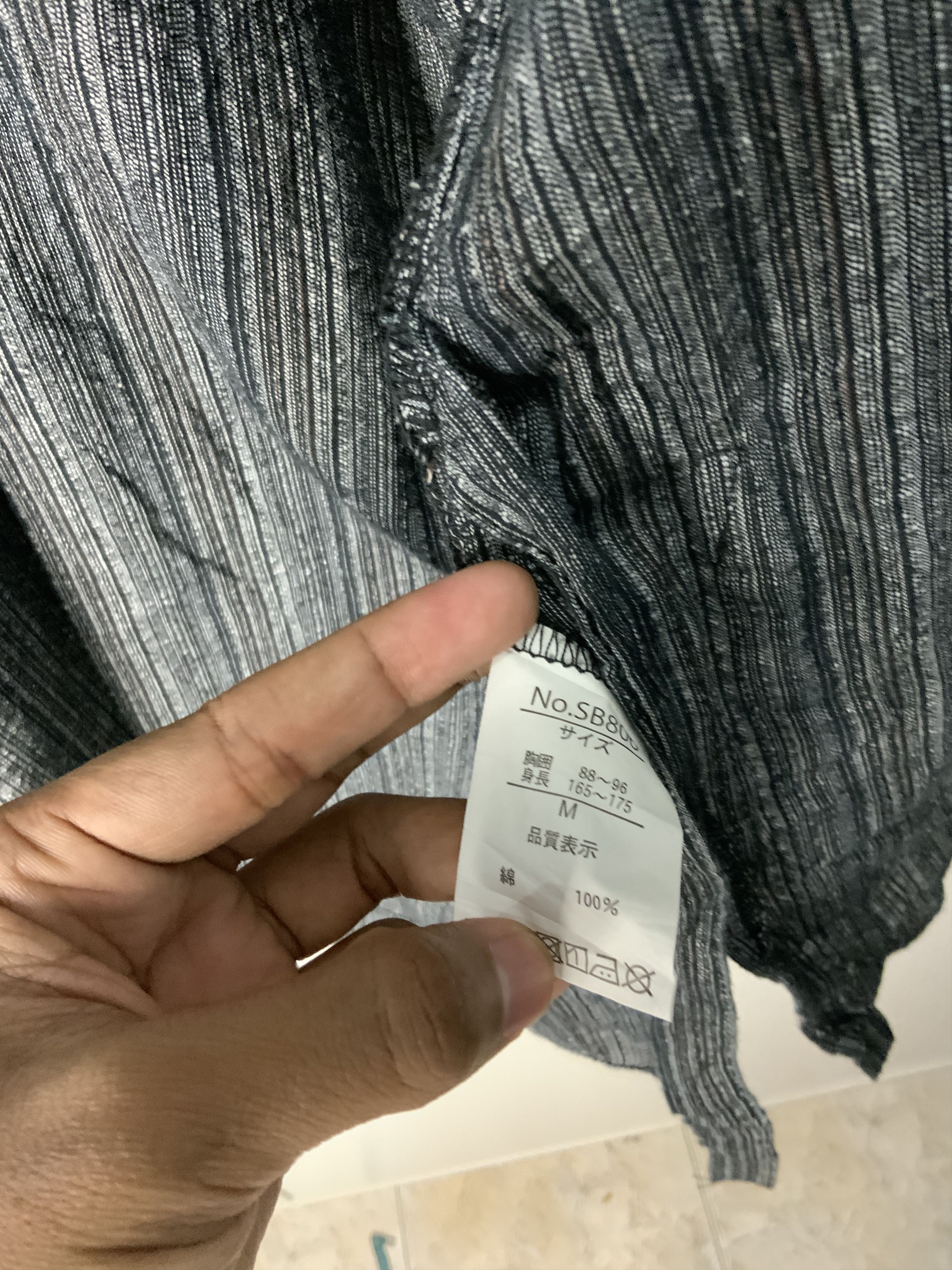 Japanese Brand Vintage Cardigan Kimono Single Pocket Japan Script Size US M / EU 48-50 / 2 - 18 Thumbnail