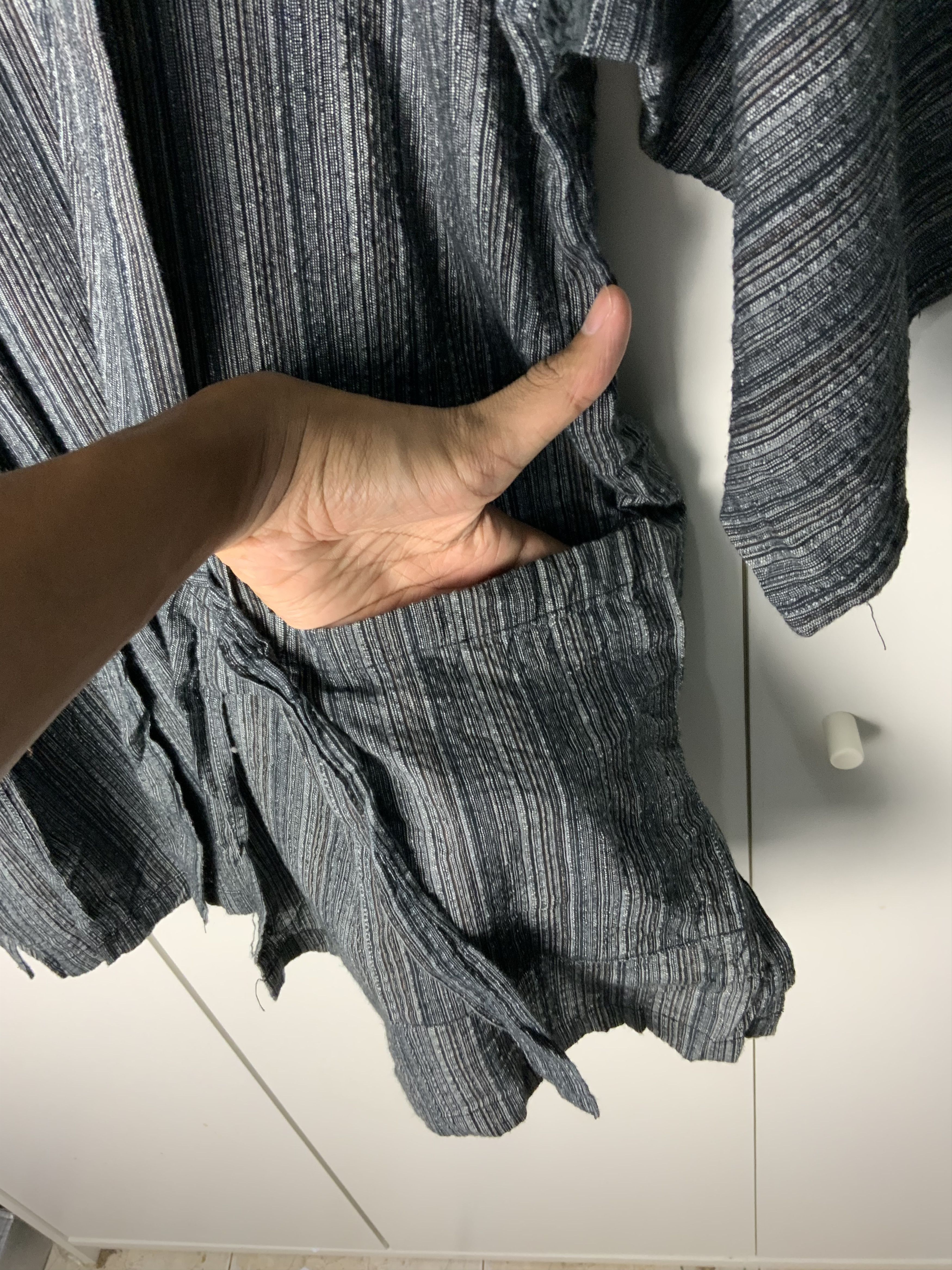 Japanese Brand Vintage Cardigan Kimono Single Pocket Japan Script Size US M / EU 48-50 / 2 - 9 Thumbnail