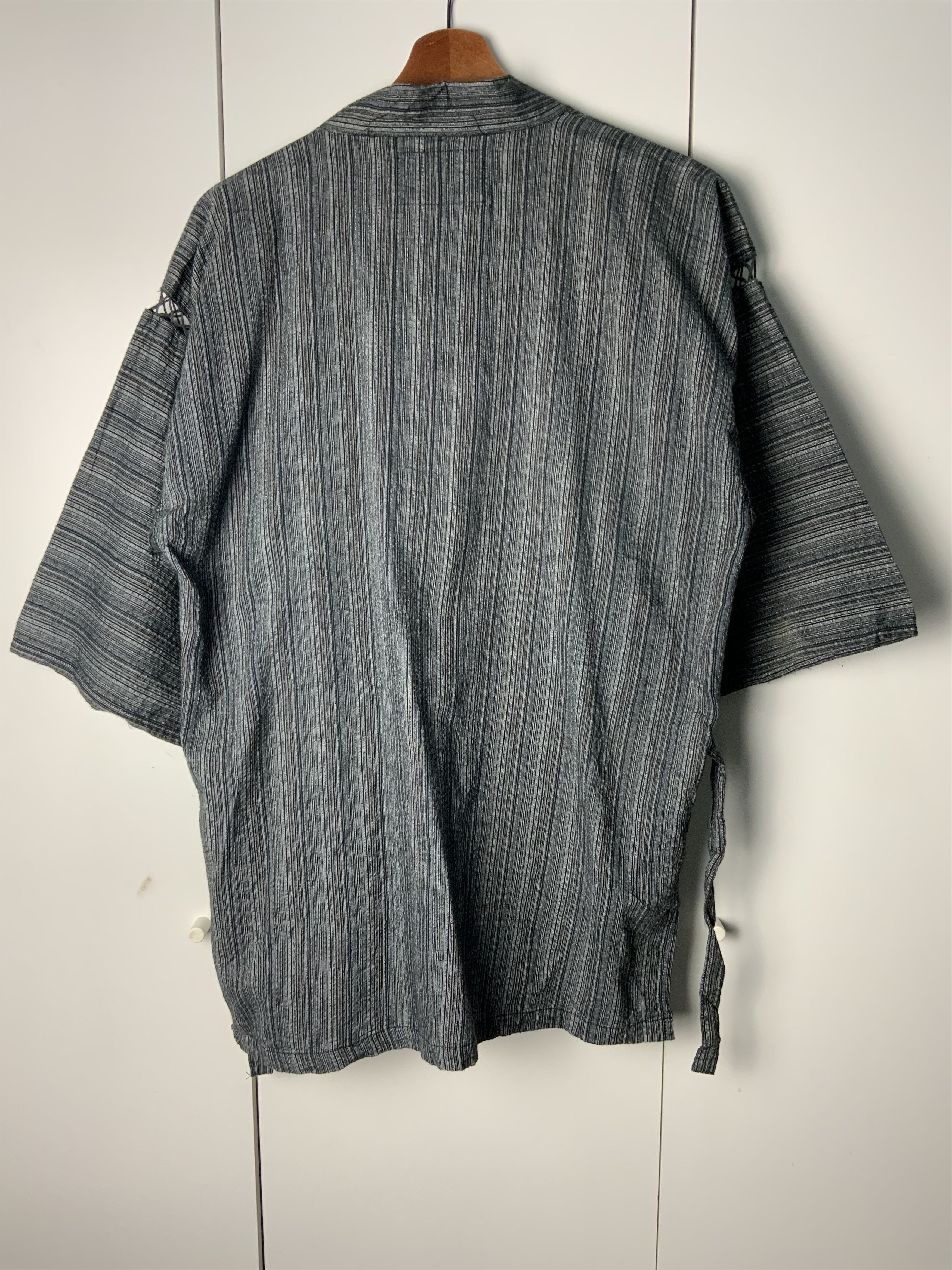 Japanese Brand Vintage Cardigan Kimono Single Pocket Japan Script Size US M / EU 48-50 / 2 - 2 Thumbnail
